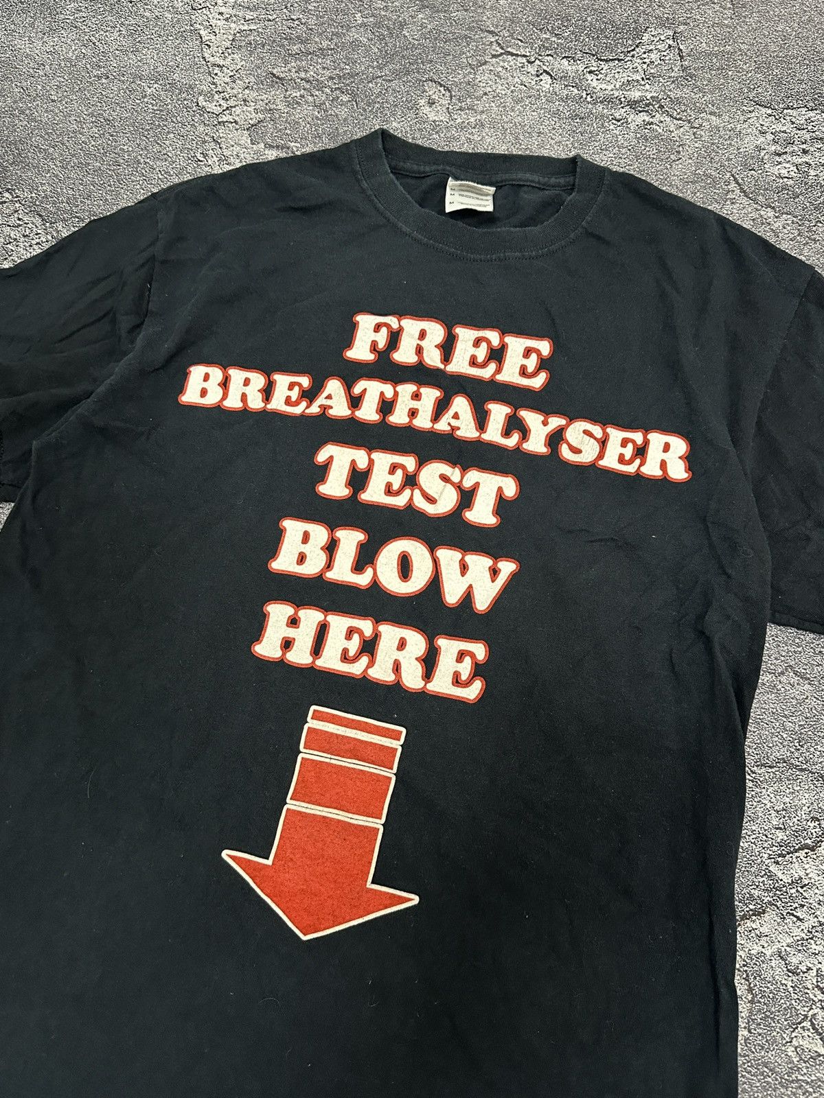 Japanese Brand Vintage Humor Free Breathalyser Test Blow Here T-Shirt Y2k Size US M / EU 48-50 / 2 - 2 Thumbnail