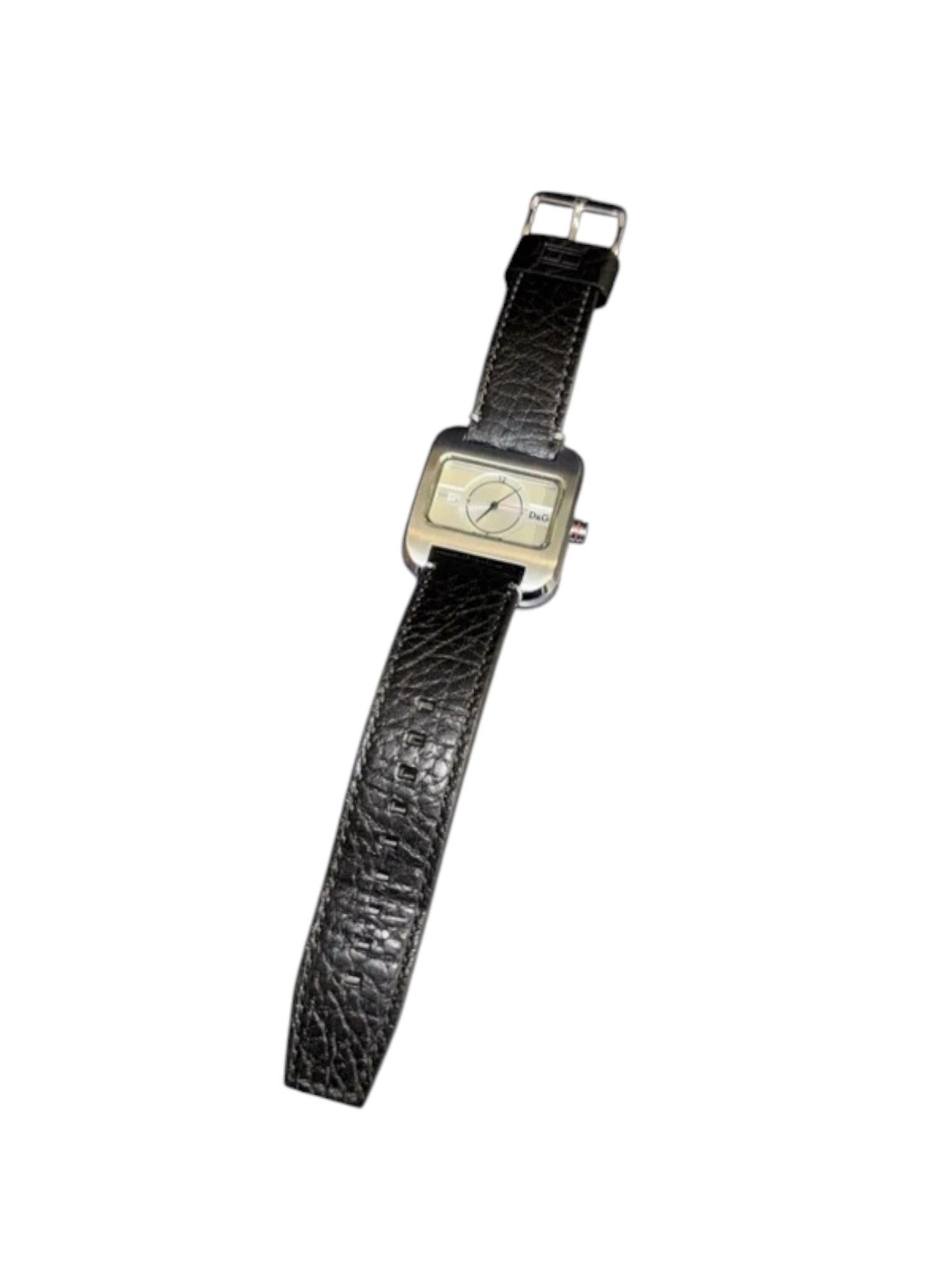 Dolce & Gabbana D&G Time Square Dial Watch + Extra Stainless Steel Bracelet Size ONE SIZE - 11 Thumbnail