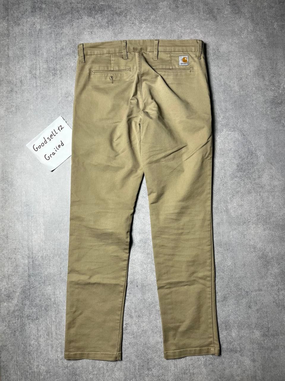 Carhartt × Carhartt Wip Carhartt wip Sid pant Beige Rare Work Size US 32 / EU 48 - 2 Thumbnail