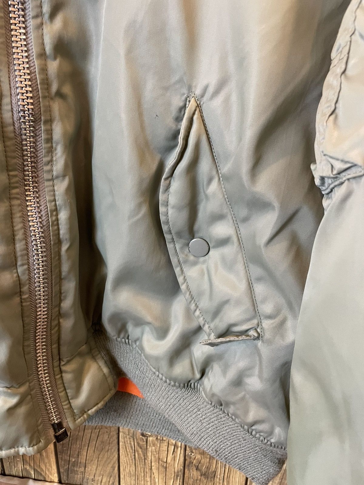 Vintage Flyer man Bomber Jacket RARE REVERSED Size US L / EU 52-54 / 3 - 6 Thumbnail