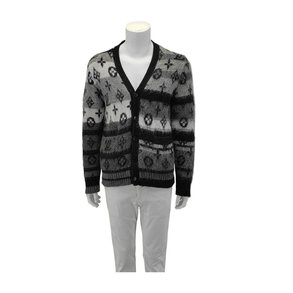 Louis Vuitton LOUIS VUITTON Mohair Monogram Cardigan Size S Size US S / EU 44-46 / 1 - 1 Thumbnail