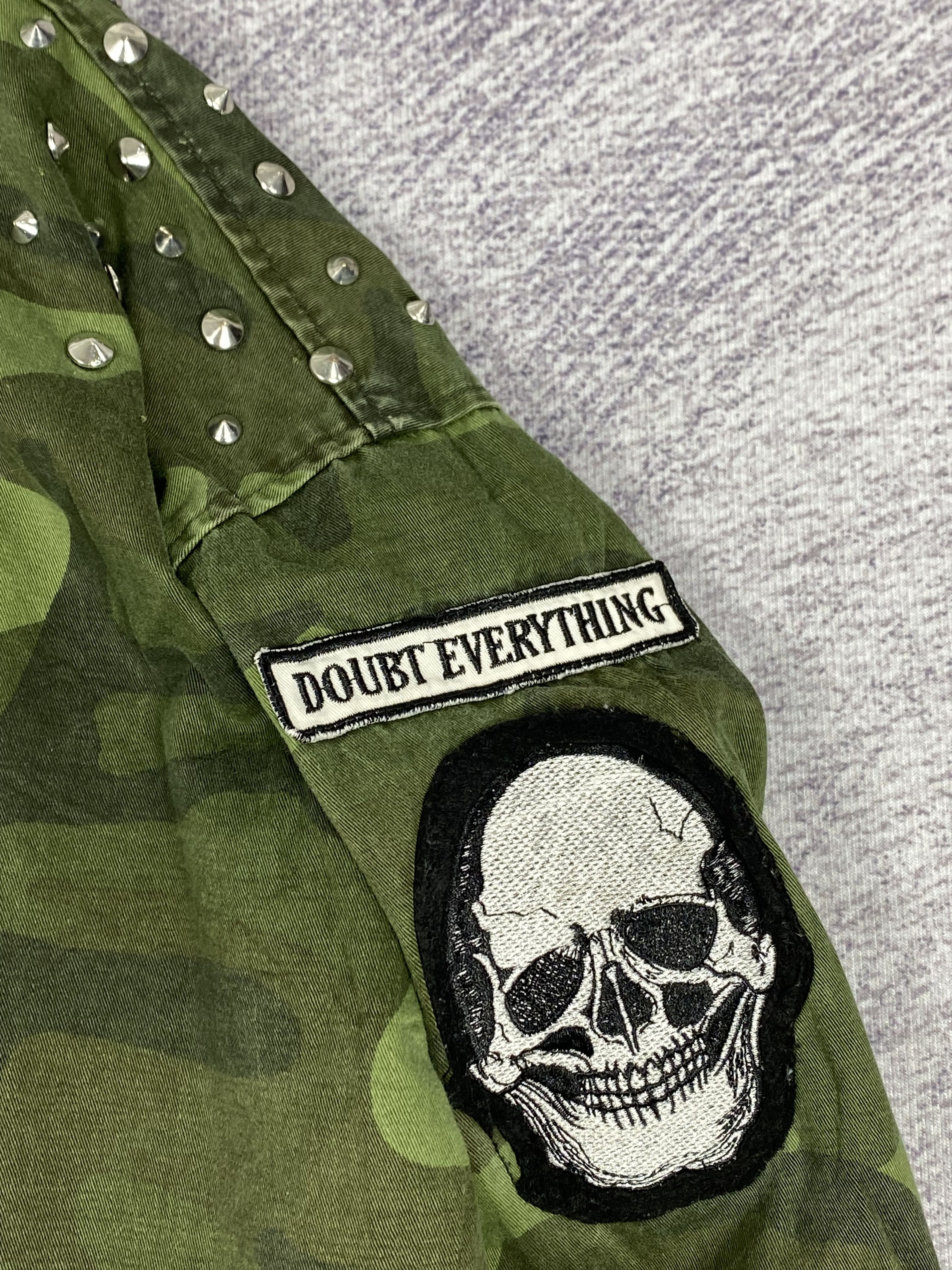 Japanese Brand Vintage Glad News Camo Zip Up Jacket Size US L / EU 52-54 / 3 - 7 Thumbnail