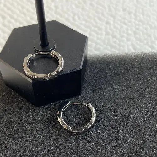 Other Titanium Steel Hoop Earrings for Men Women,Punk Hip Hop Size ONE SIZE - 3 Thumbnail