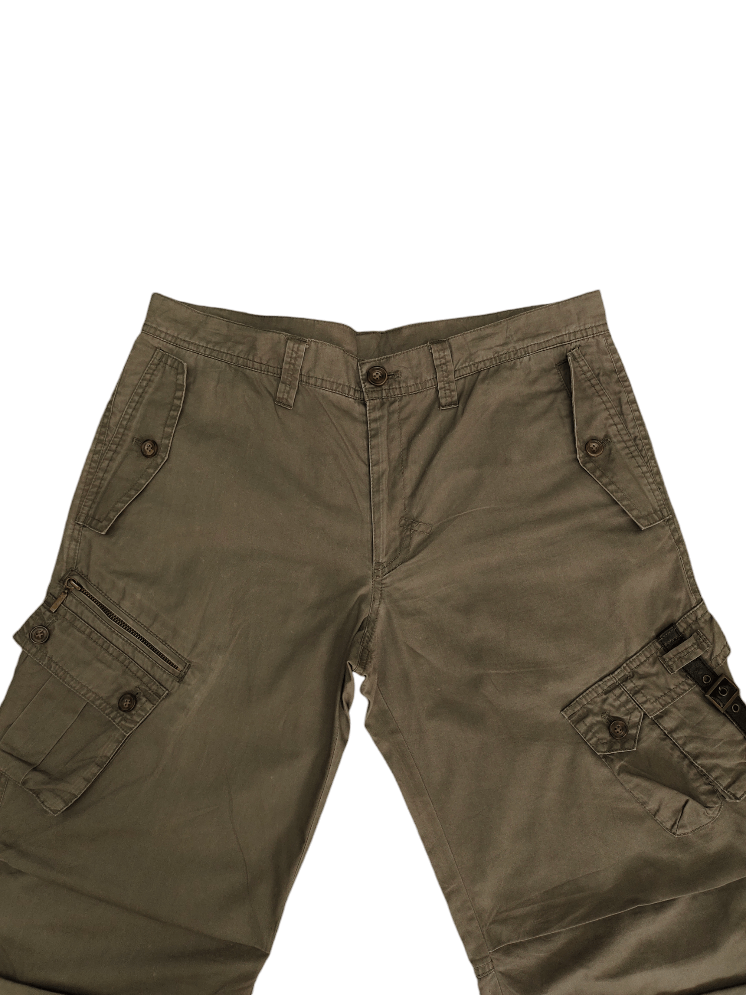 Tornado Mart Flare Pants Tornado Mart Multi Cargo Bondage Punk Bootcut Size US 32 / EU 48 - 4 Thumbnail