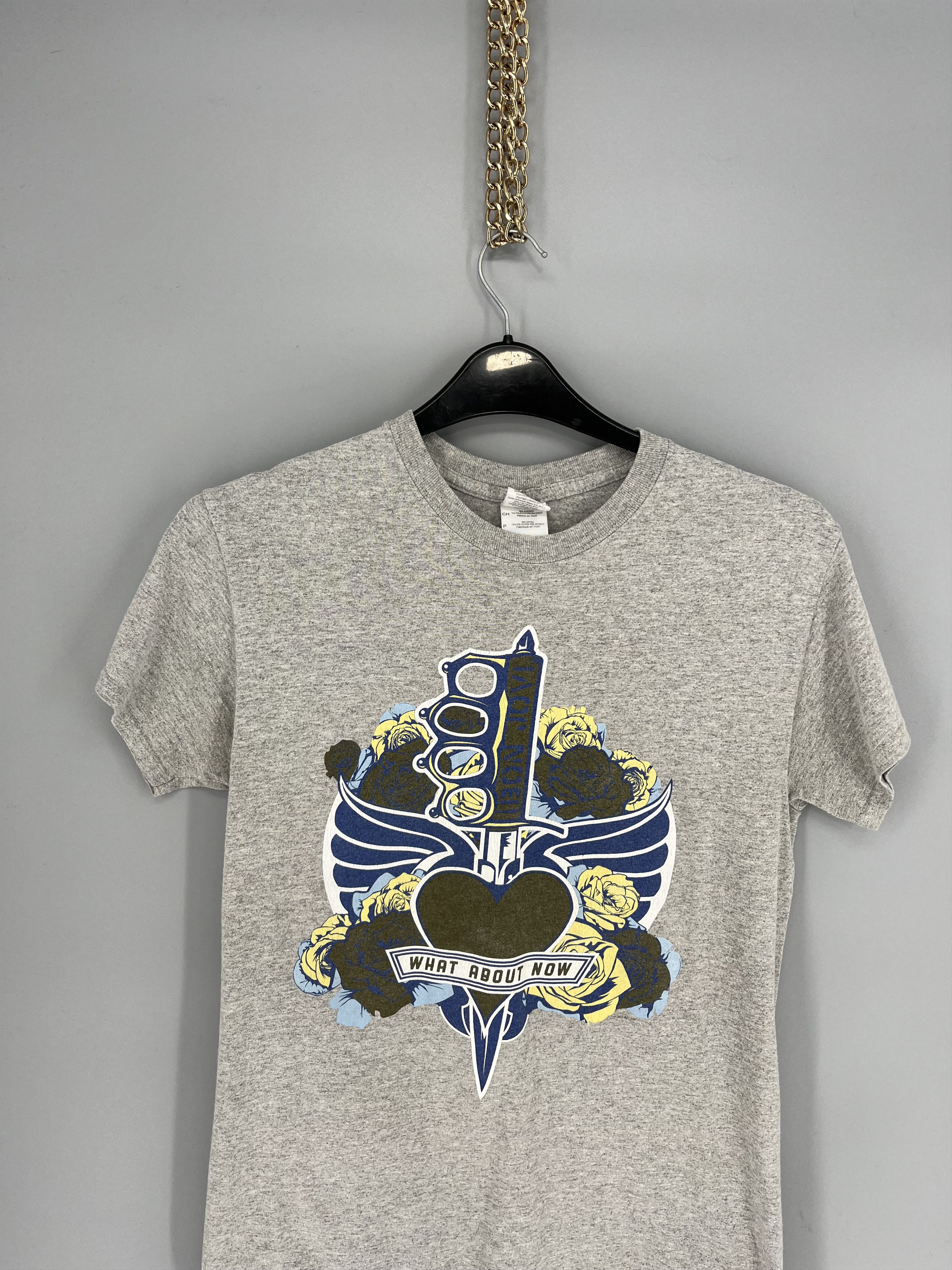 Band Tees Mens Vintage T Shirt Bon Jovi 2013 The world Tour Size S Size US S / EU 44-46 / 1 - 6 Thumbnail