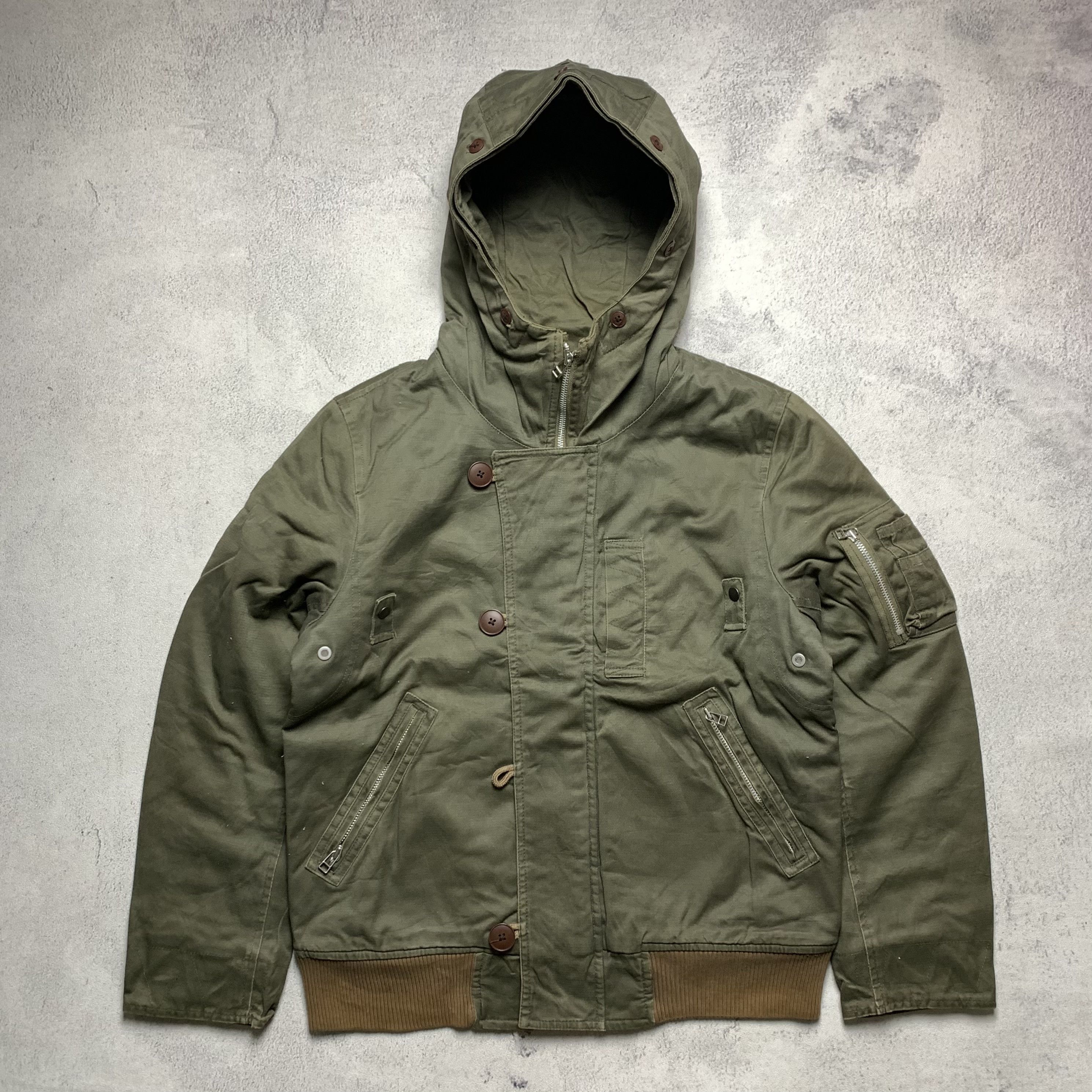 ジャケット・アウター 00s TAKEO KIKUCHI N-2B design jacket N2Bパフブルゾン（ブルゾン/ジャンバー） | tk.TAKEO KIKUCHI