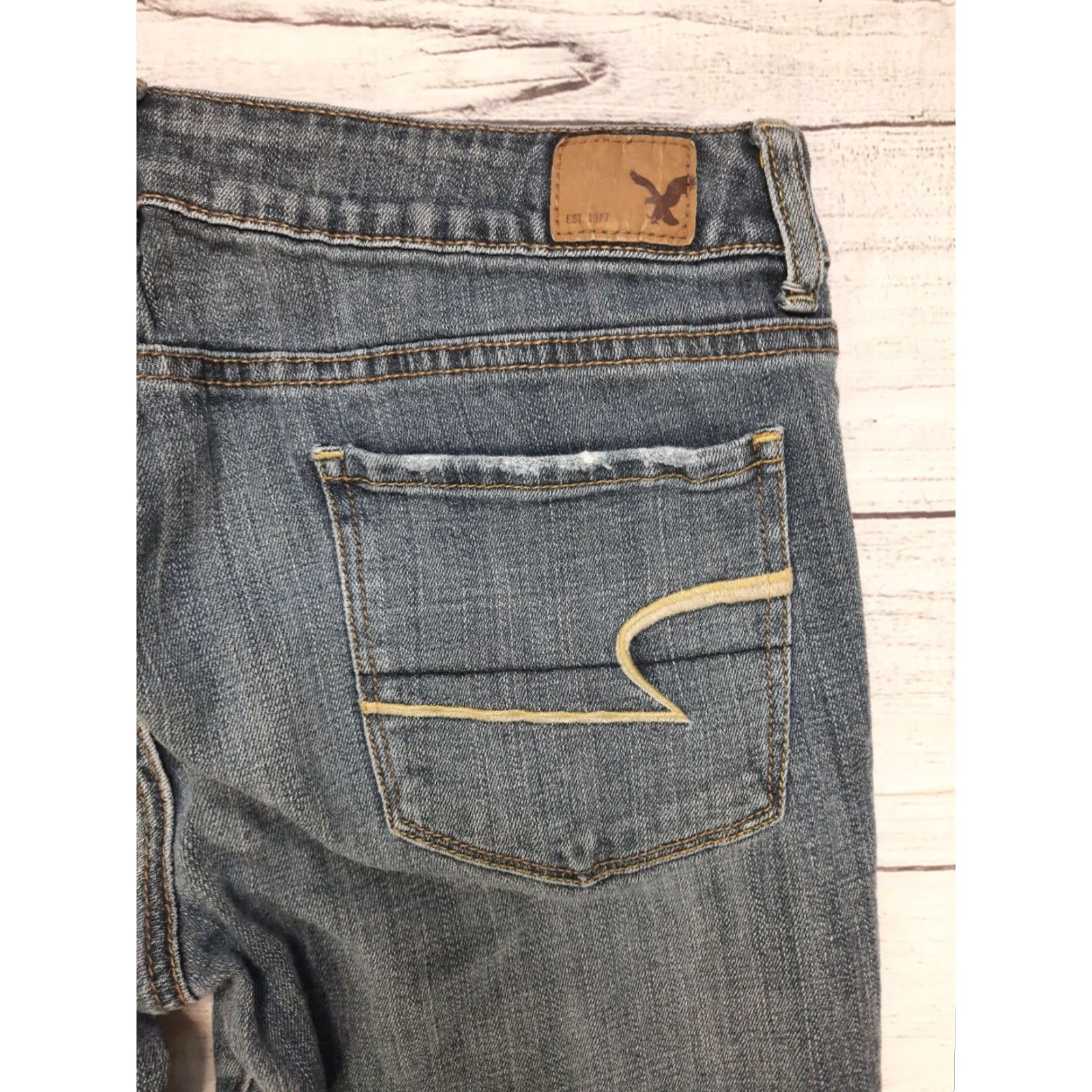 American Eagle Outfitters VINTAGE American Eagle Outfitters AE Skinny Stretch Denim Jeans Jegging Women's 6 28x28 Blue XS? Size 28" / US 6 / IT 42 - 6 Thumbnail