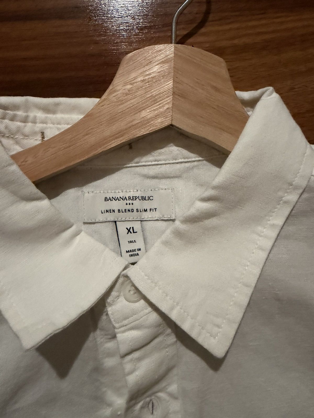 Banana Republic White Linen Short Sleeve Shirt Size US XL / EU 56 / 4 - 2 Thumbnail