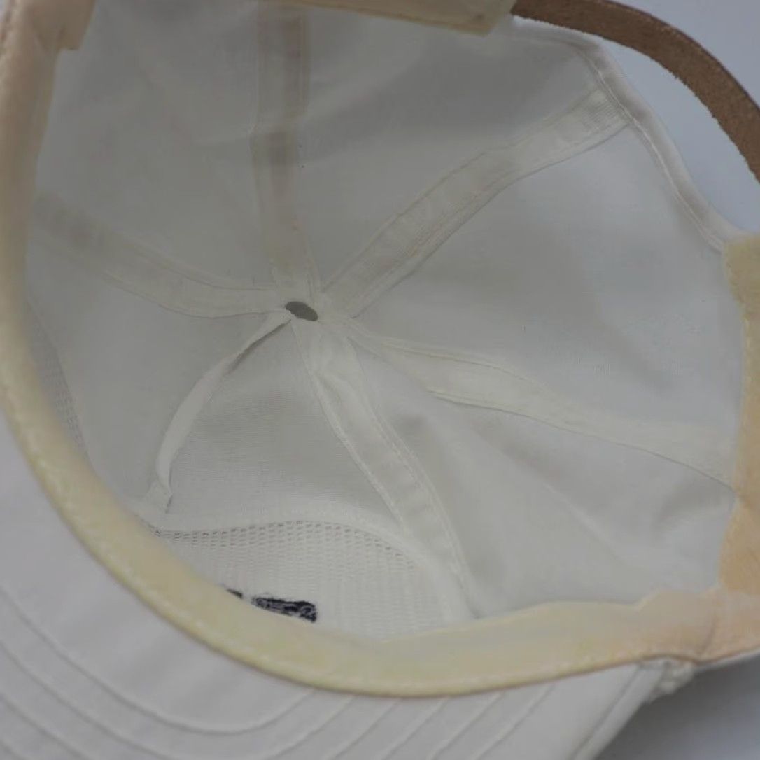 Vintage VINTAGE Bandag Strapback Trucker Hat Cap 1980s White Bandag Trucker Hat Mens Size ONE SIZE - 4 Thumbnail