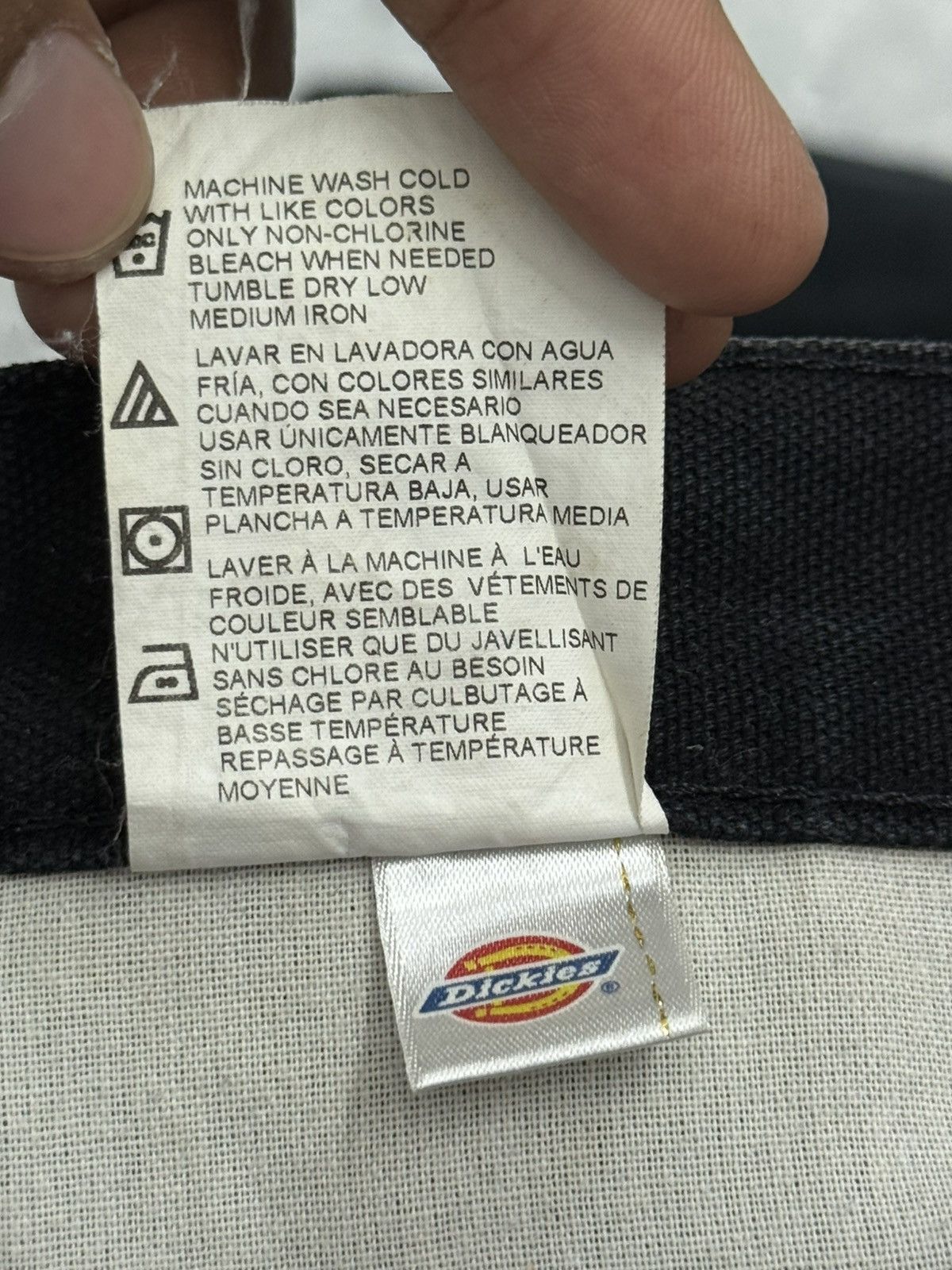 Dickies Y2K Dickies Faded Black Double Knee Distressed Workwear Size US 30 / EU 46 - 19 Thumbnail