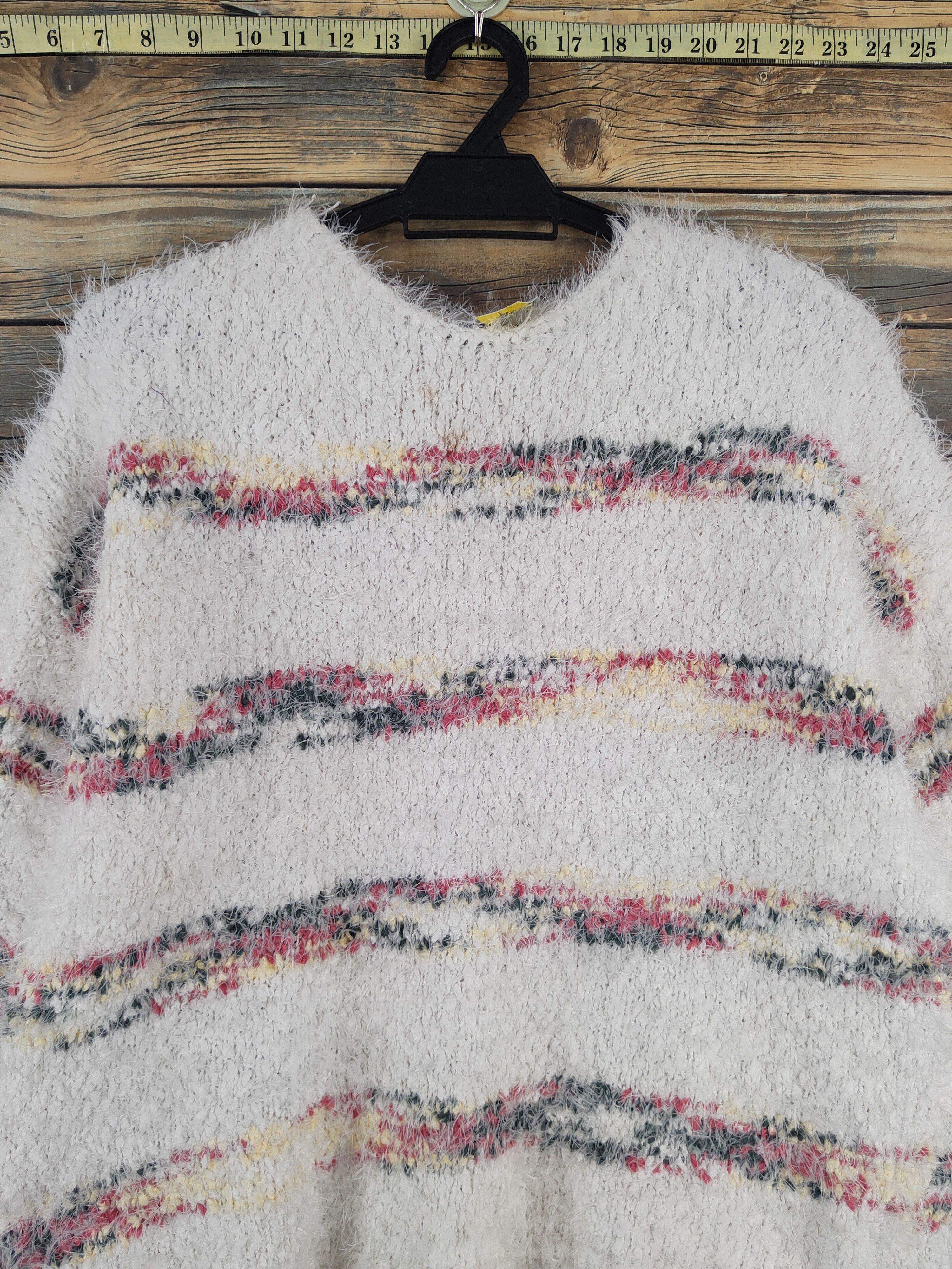 Japanese Brand Japanese Brand Ivory Shag Shaggy Fur Mohair Knitwear #W2159 Size M / US 6-8 / IT 42-44 - 2 Thumbnail