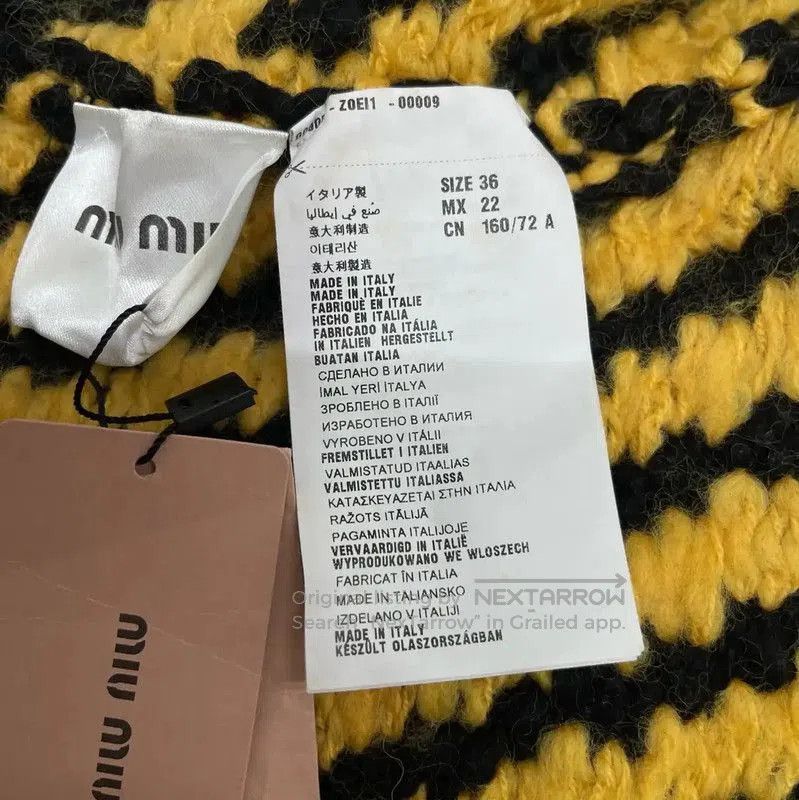 Miu Miu Miu Miu Yellow Wool Sweater for Women . Size M / US 6-8 / IT 42-44 - 7 Thumbnail
