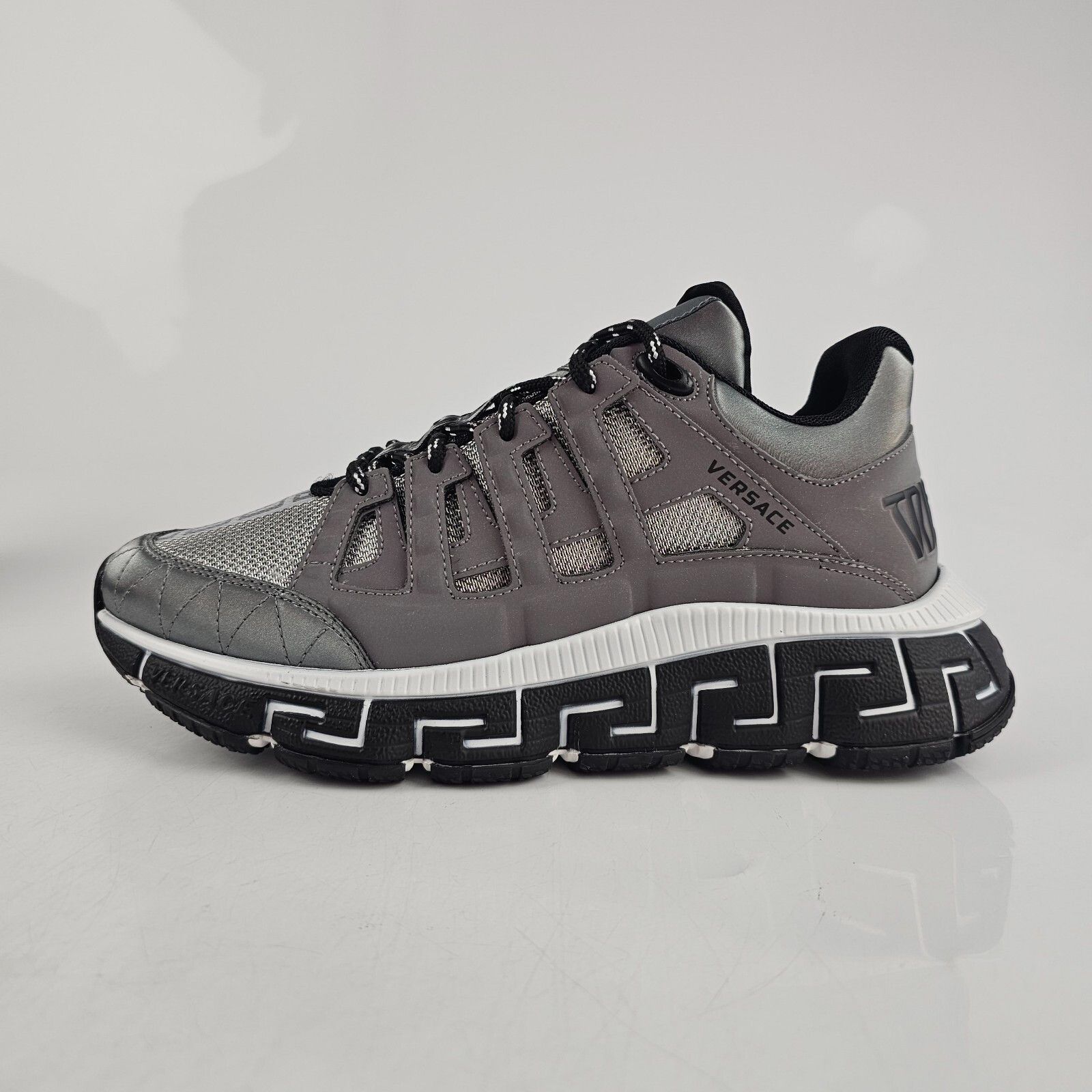VERSACE Trigreca Men's Gray Sneakers New Size 39 US 6