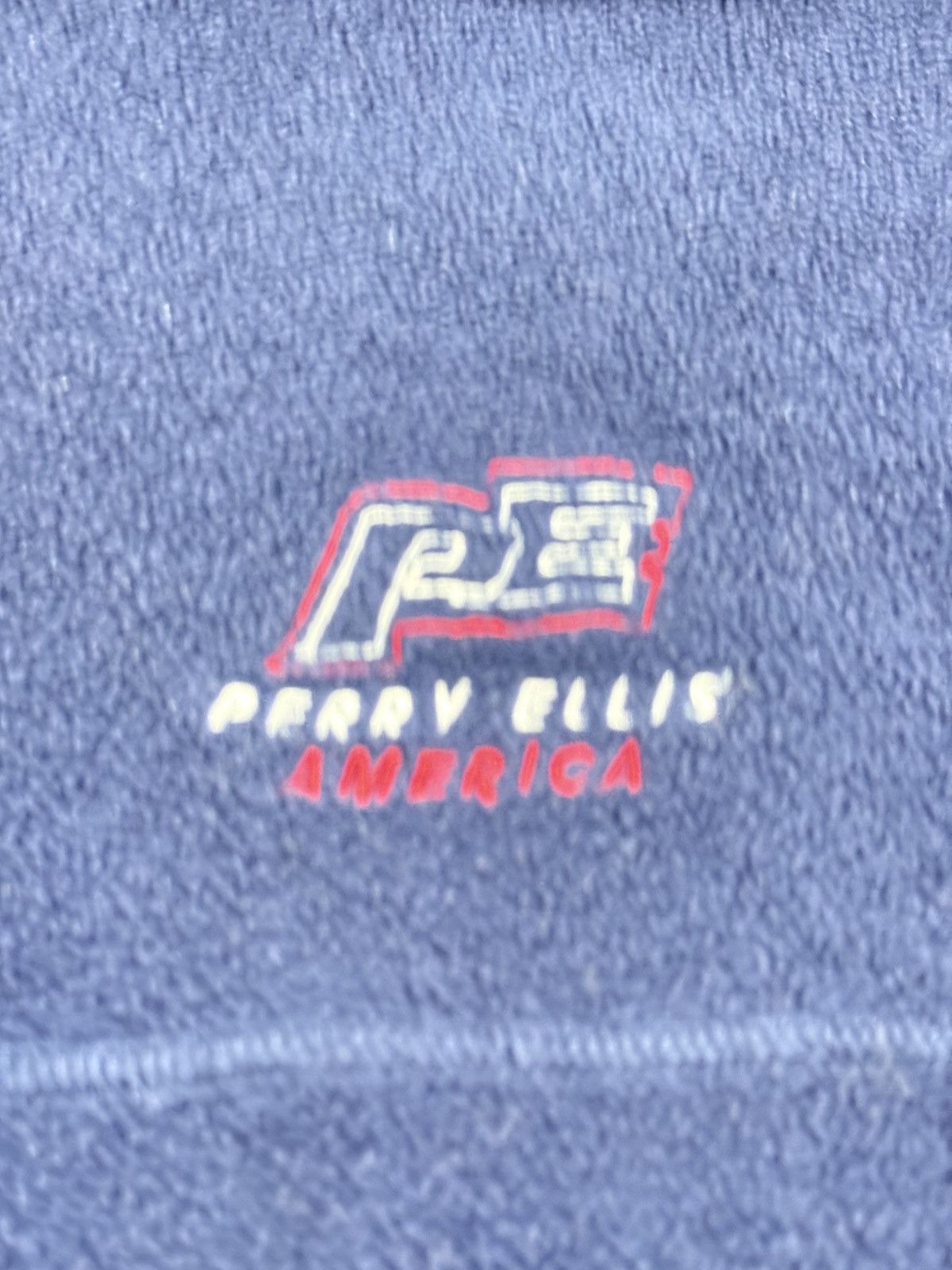 Perry Ellis Vintage Perry Ellis America Spellout Collar Quarter Zip Size US XL / EU 56 / 4 - 2 Thumbnail