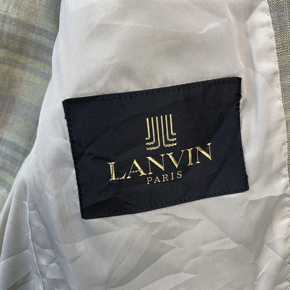 Lanvin LANVIN PARIS LINEN PLAID BLAZER MADE IN JAPAN Size US L / EU 52-54 / 3 - 10 Thumbnail