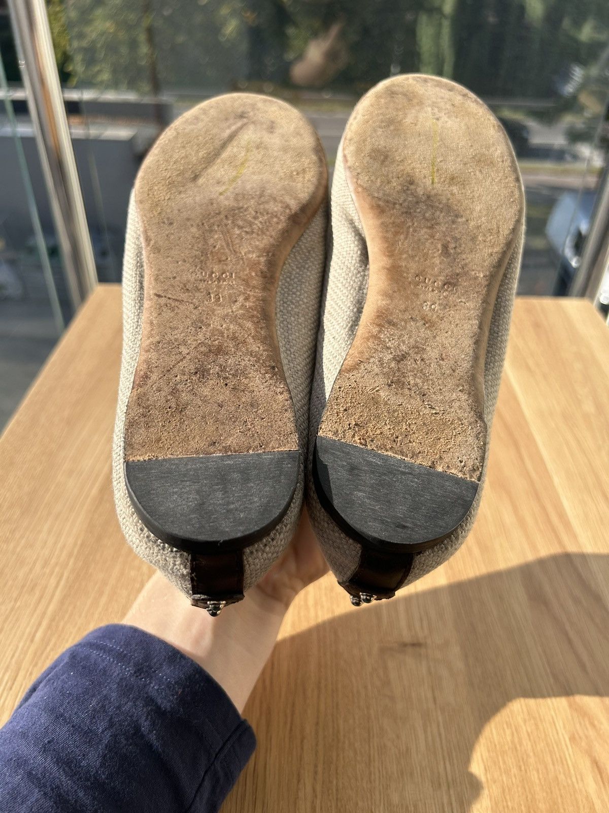 Gucci × Vintage Vintage Gucci Ballet Flats Ballerina Size US 9 / IT 39 - 7 Thumbnail