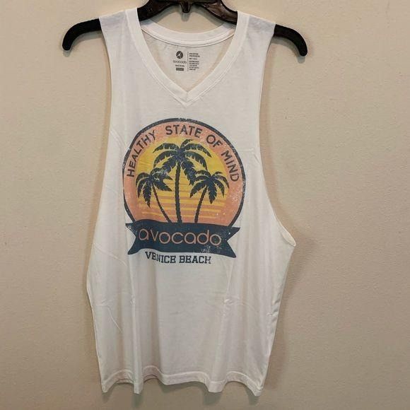 Other Avocado White Venice Beach Oversized Muscle Tank Size M / US 6-8 / IT 42-44 - 3 Thumbnail