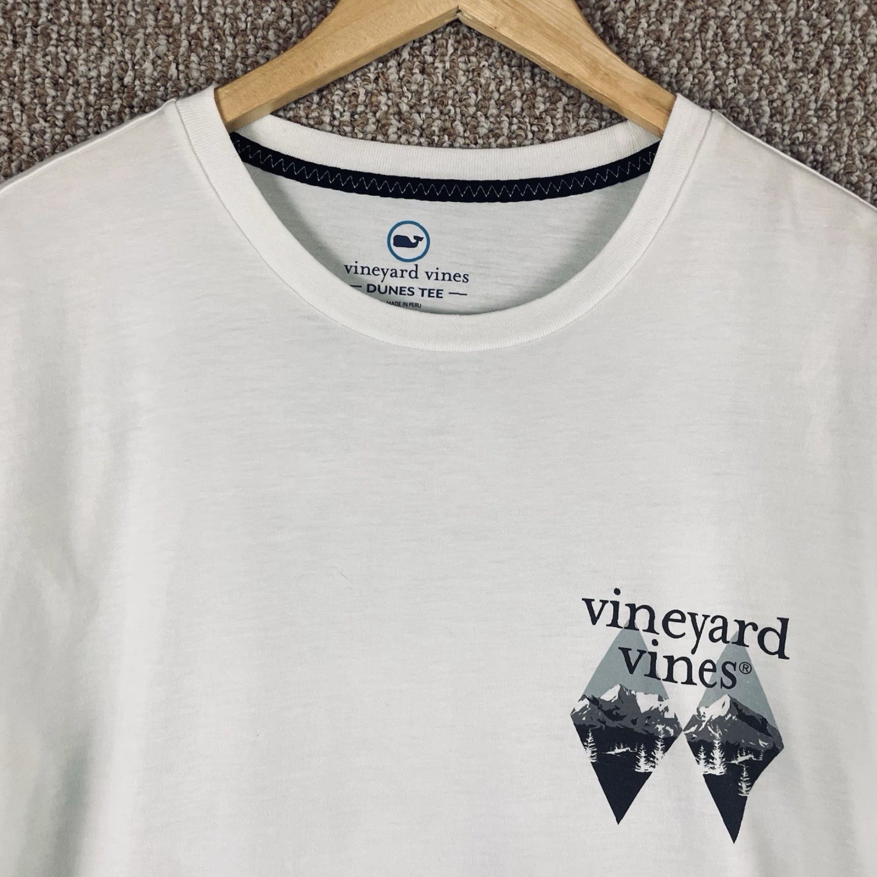 Vineyard Vines Vineyard Vines Shirt Mens XL White Dune Experts Only Mountain Long Sleeve F212 Size US XL / EU 56 / 4 - 3 Thumbnail