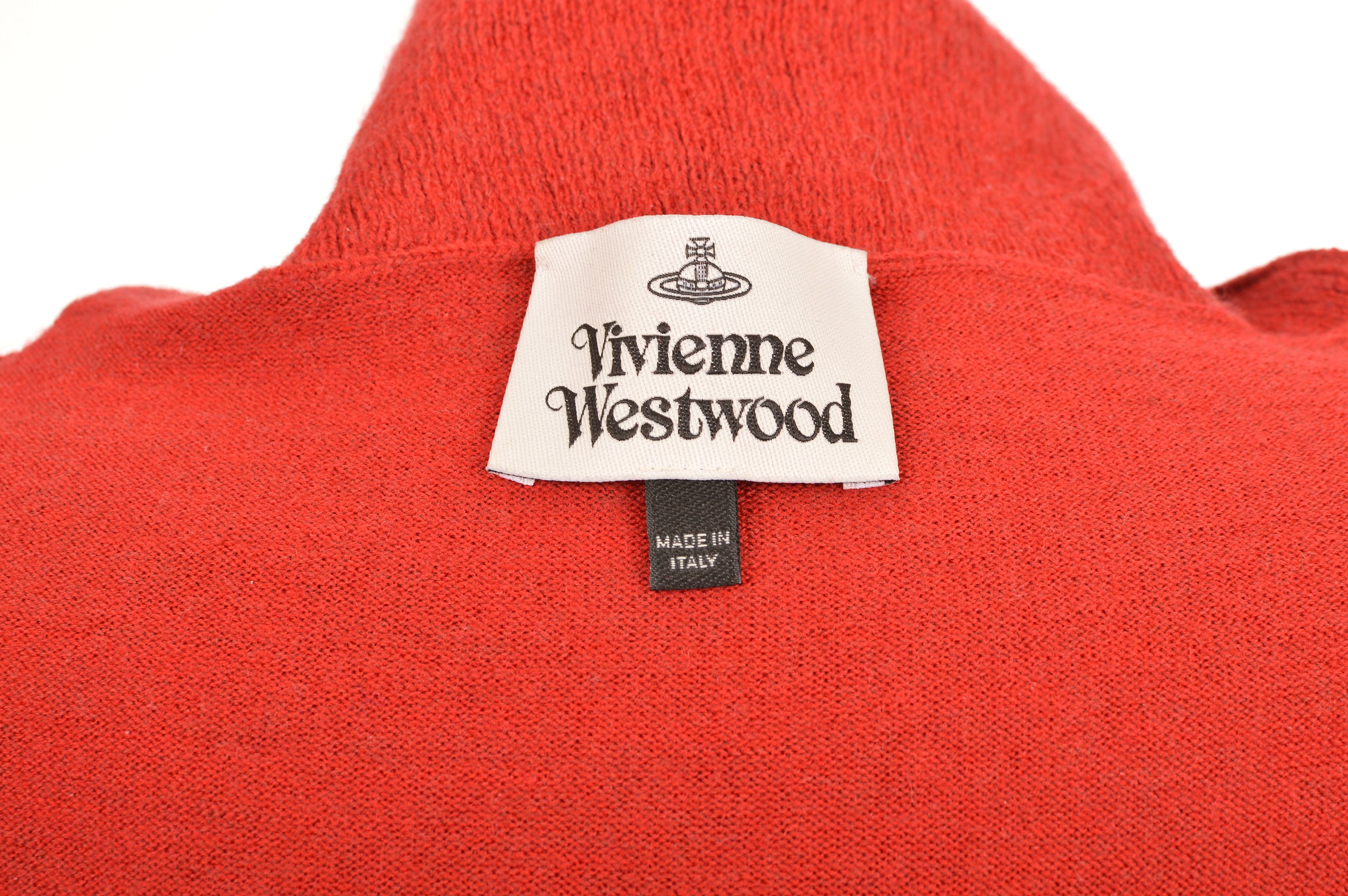 Vivienne Westwood Vivienne Westwood Red High Neck Wool Dress Size XL / US 12-14 / IT 48-50 - 6 Thumbnail