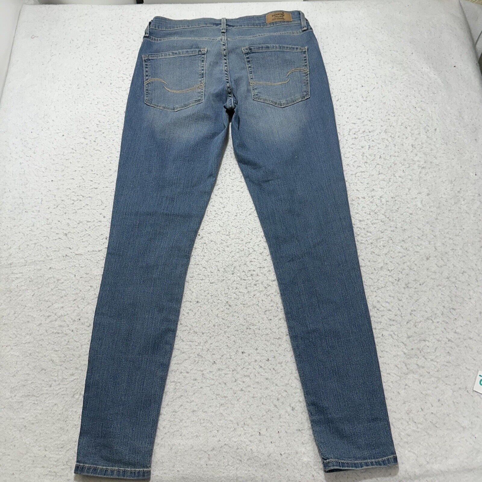 Levi's Levi's Signature 8 (29x29) Skinny Denim Distress Blue Jeans Size 30" / US 8 / IT 44 - 8 Thumbnail