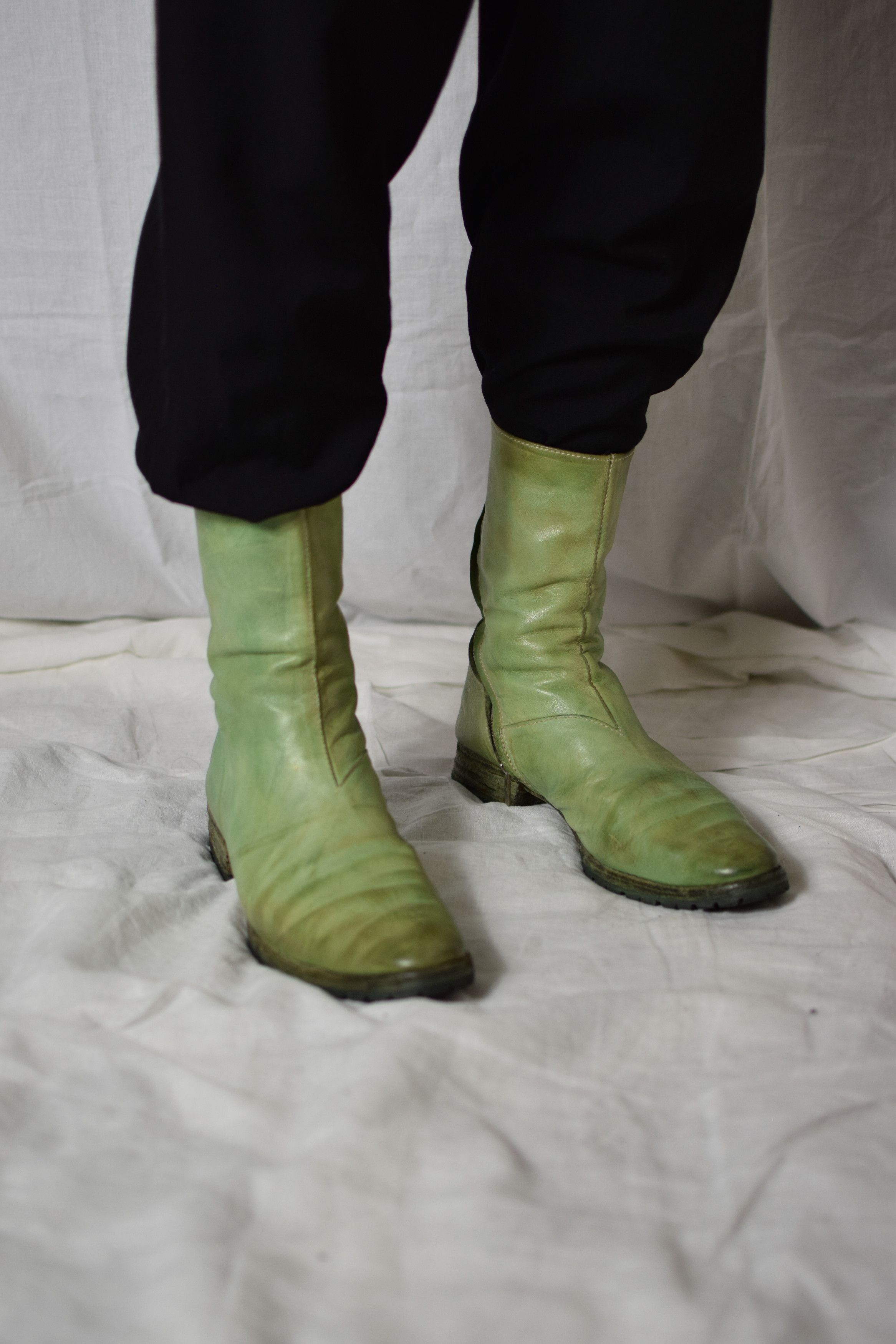 Carol Christian Poell CCP Col. 06 Green Tornado Boots Size US 9 / EU 42 - 2 Thumbnail