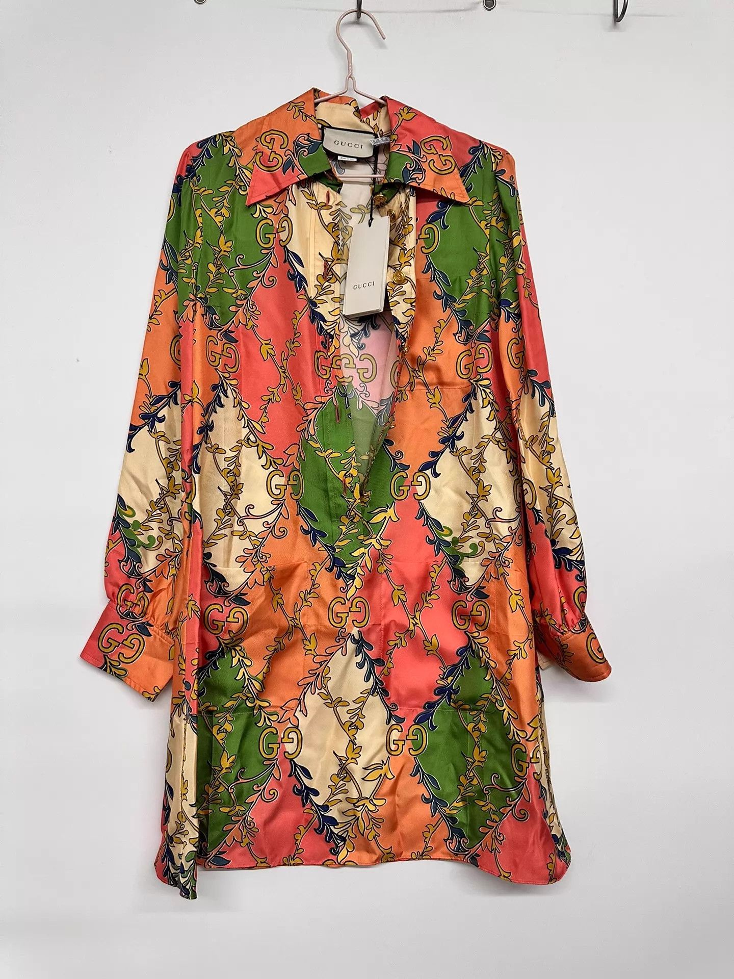 Gucci Gucci All Over Print Belted Dress Size 38 New With Tags Size XS / US 0-2 / IT 36-38 - 1 Thumbnail