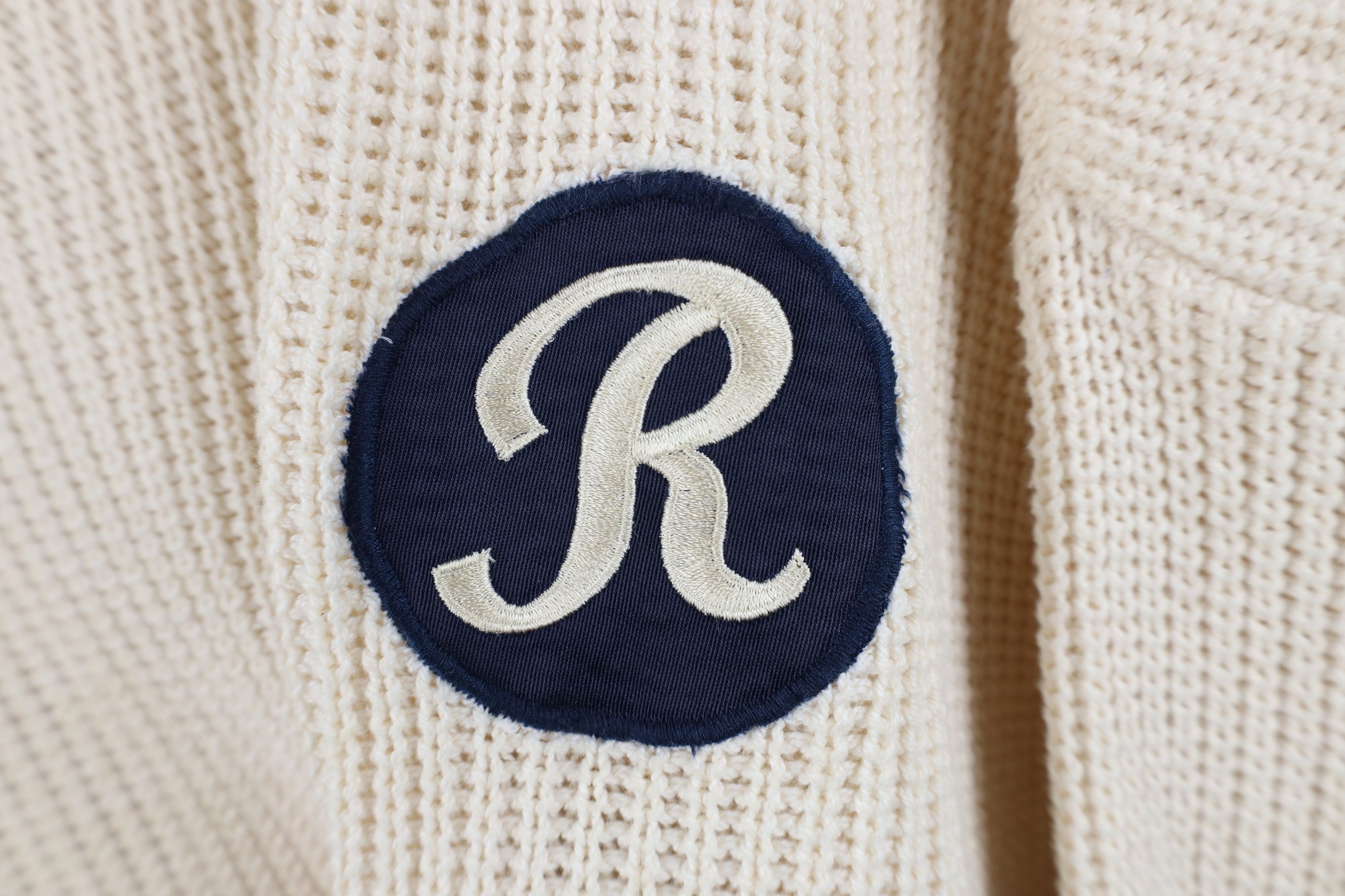Vintage Vintage 80s 90s Streetwear Ribbed Knit Sweater Cream USA Size US XL / EU 56 / 4 - 4 Thumbnail
