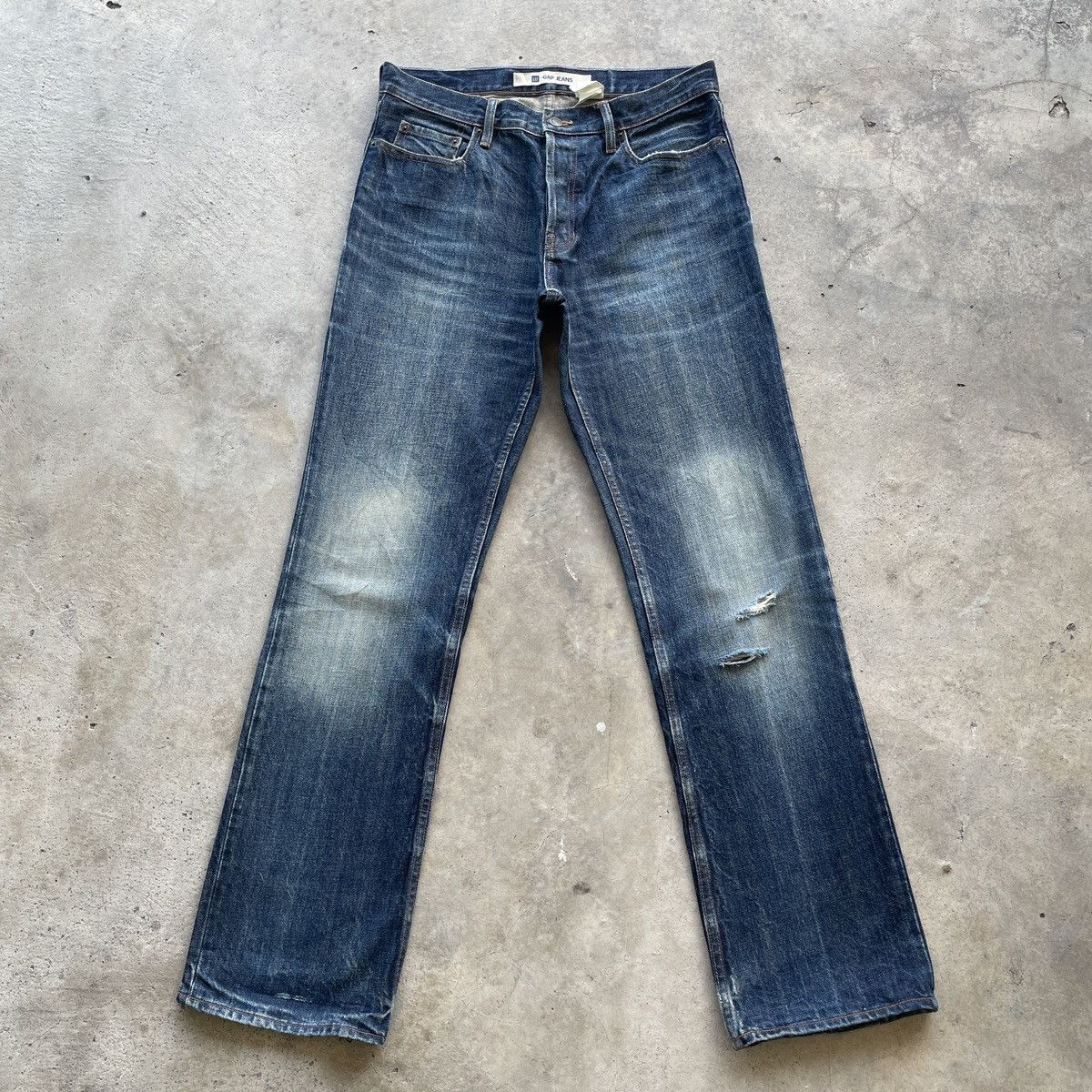 Gap Vintage Gap Jeans Faded Flare Sick Denim Pants W33x34 Size US 33 - 1 Thumbnail