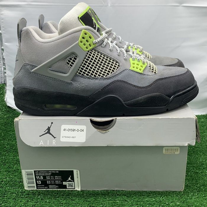 Jordan Brand Air Jordan 4 Retro SE Mid Neon 95 CT5342-007 Size 11.5 ...