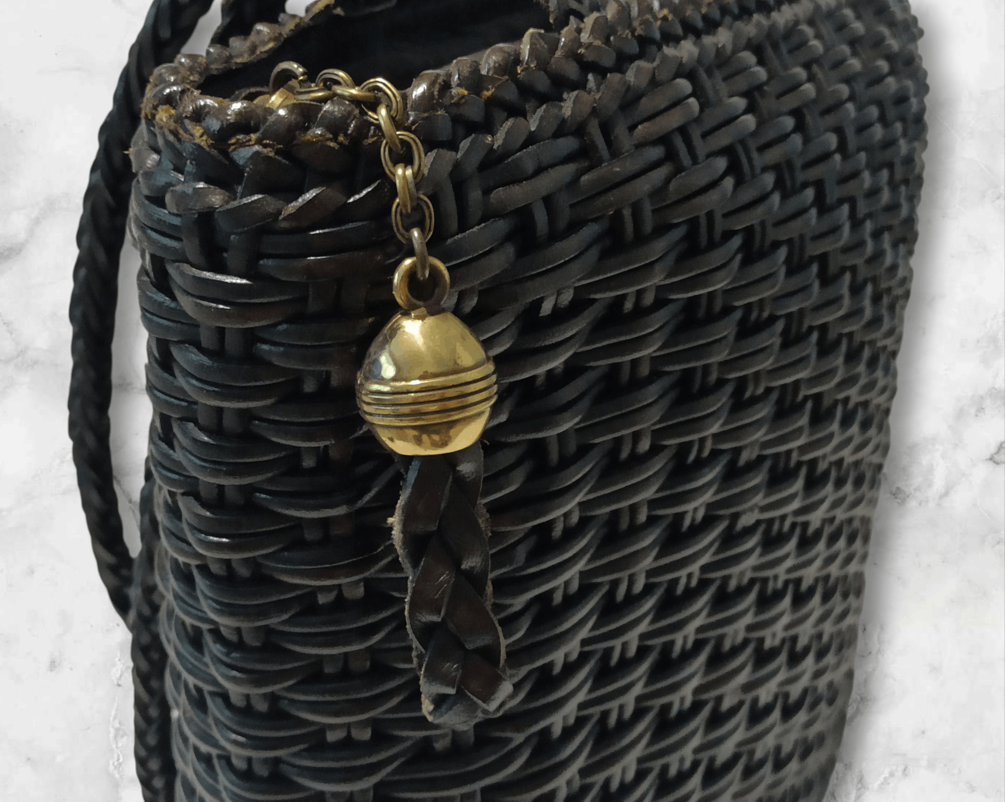 Jaeger Jaeger Woven Leather Shoulder Tote | Made in Italy Size ONE SIZE - 6 Thumbnail