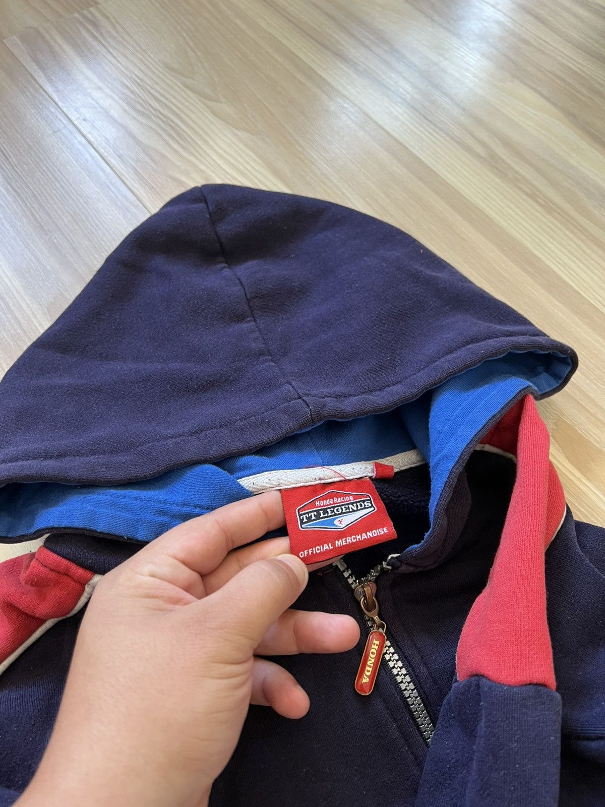 Honda Vintage Honda Racing Zip Hoodie Size US XL / EU 56 / 4 - 9 Thumbnail