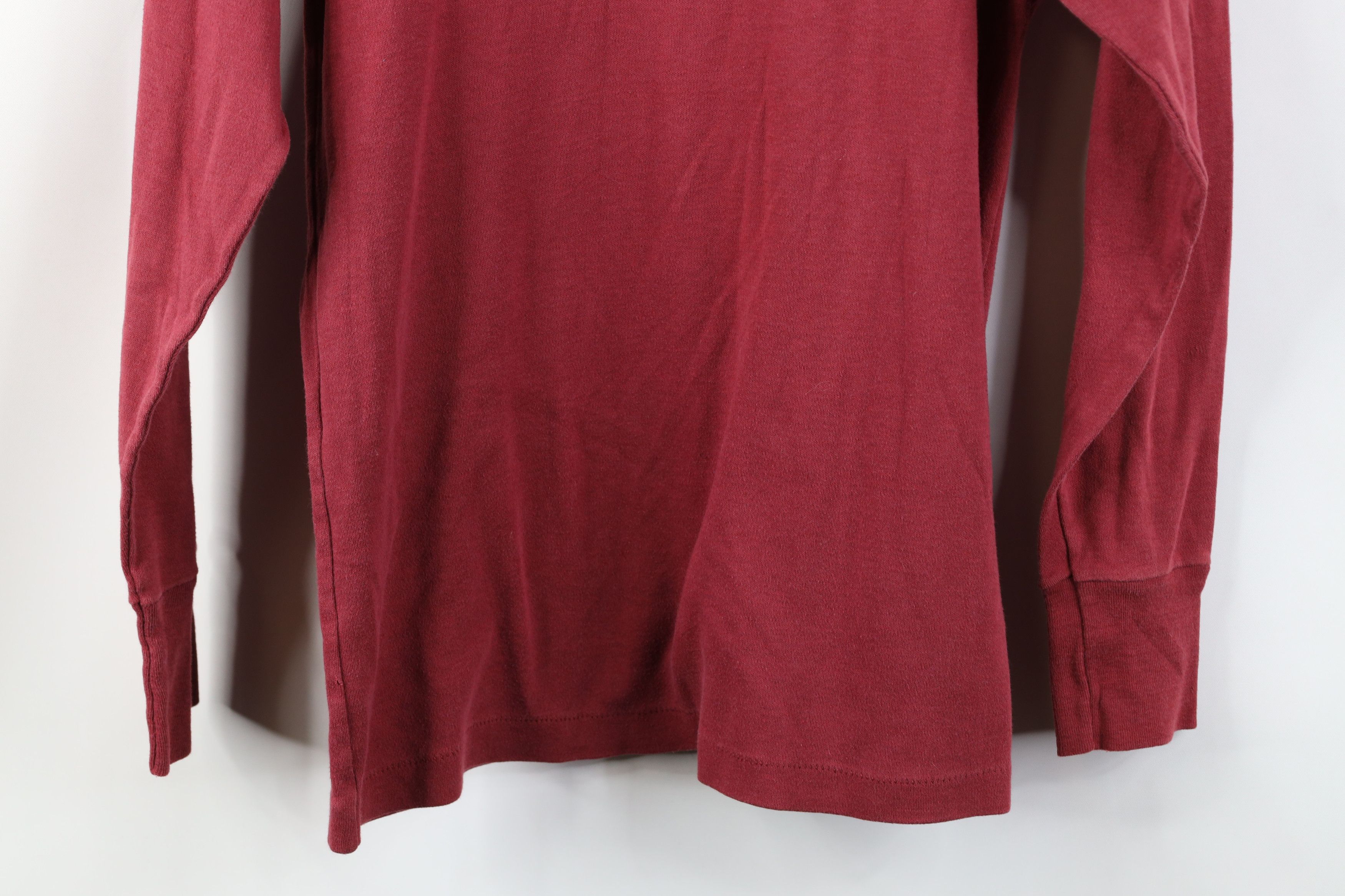 Nike Vintage 70s Nike Mini Swoosh Turtleneck T-Shirt Red USA Size S / US 4 / IT 40 - 12 Thumbnail