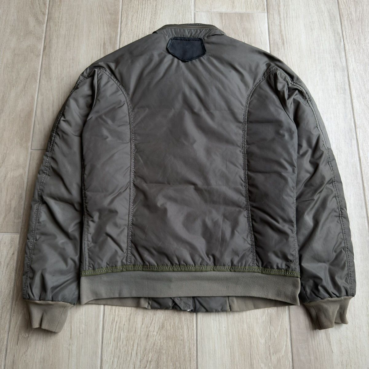 Marithe + Francois Girbaud 2000s Panel Detail Corduroy Collar Puffer Jacket Size US M / EU 48-50 / 2 - 2 Thumbnail