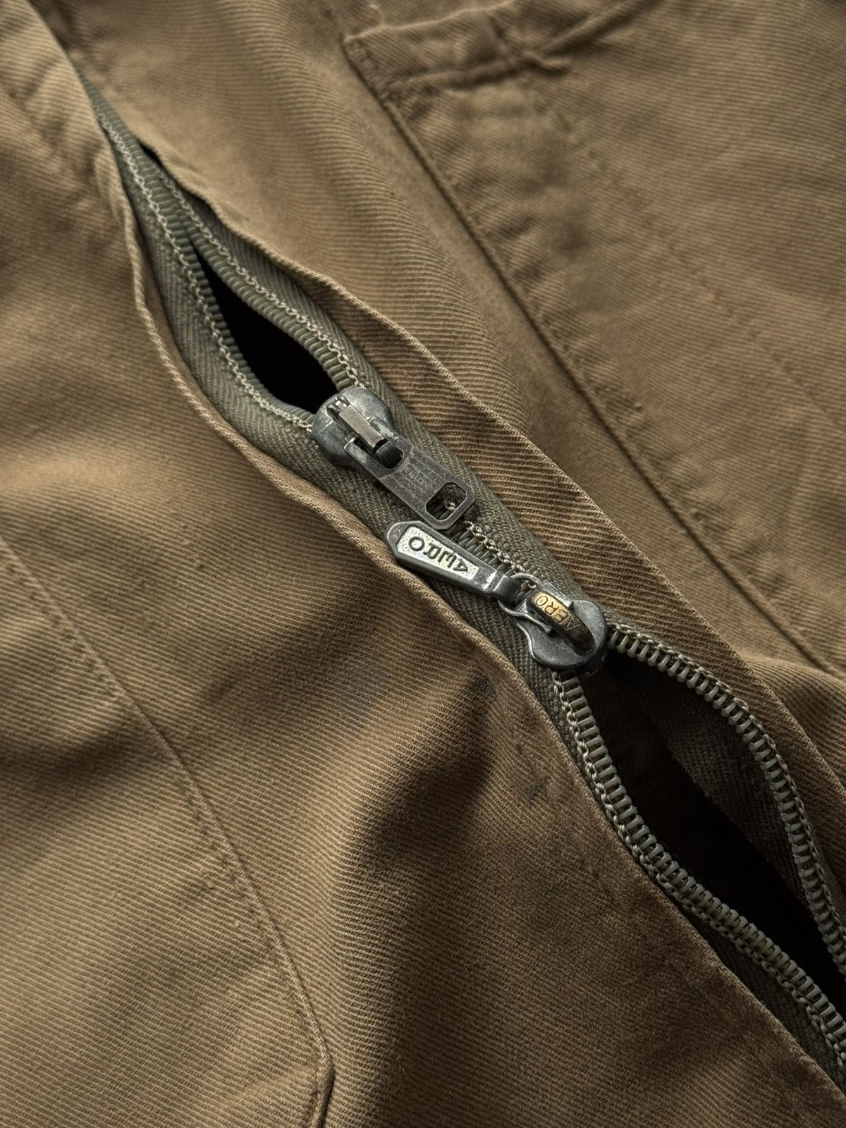 Vintage 1960s Vintage British Work 'Aero' Zip Faded Coveralls Size US 32 / EU 48 - 5 Thumbnail