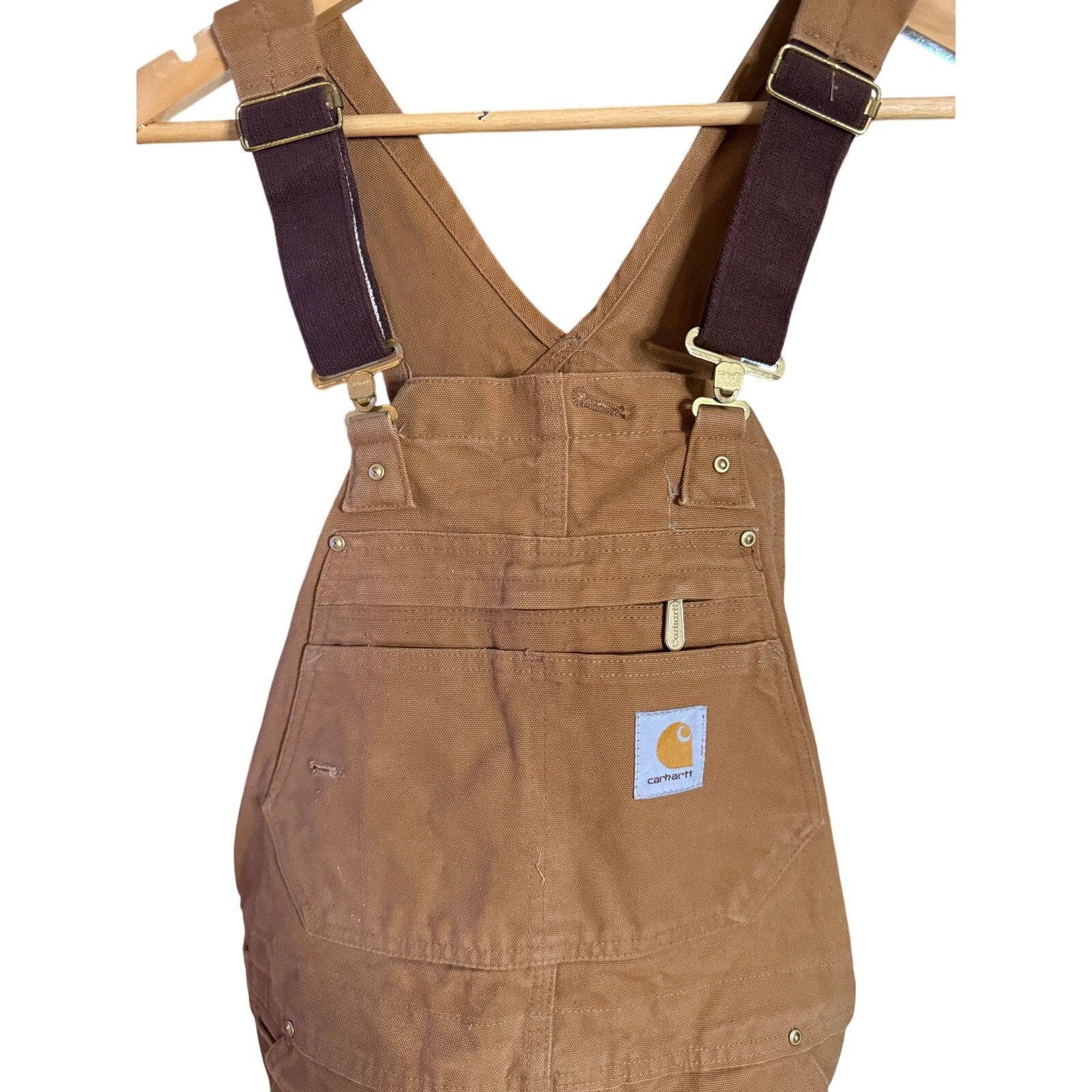 Carhartt Carhartt Tan Double Knee Overalls Size US 34 / EU 50 - 2 Thumbnail