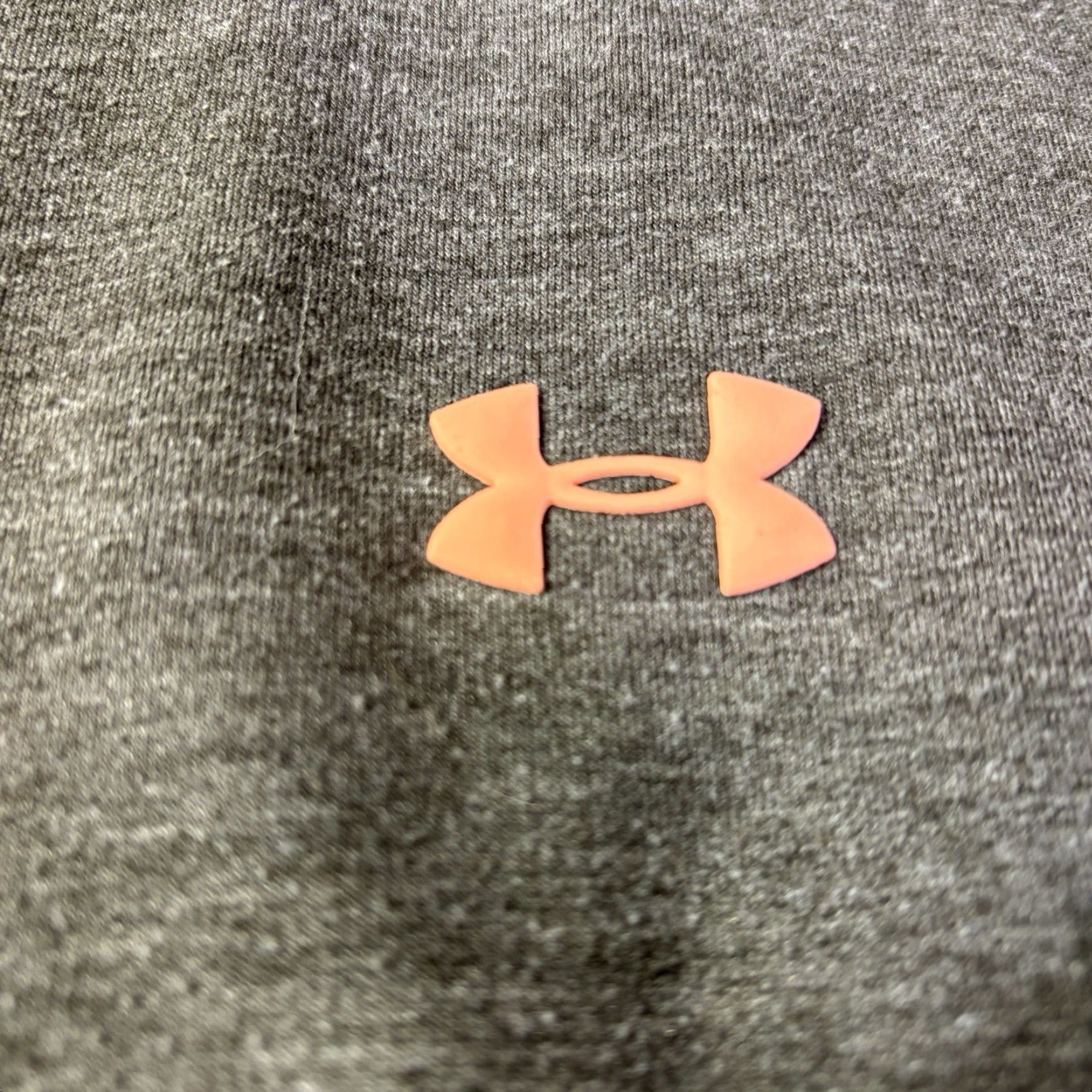 Under Armour Under Armour Womens XL Heather Gray Pink Fleece Mock Neck Long Sleeve Pullover Sweatshirt Size XL / US 12-14 / IT 48-50 - 3 Thumbnail