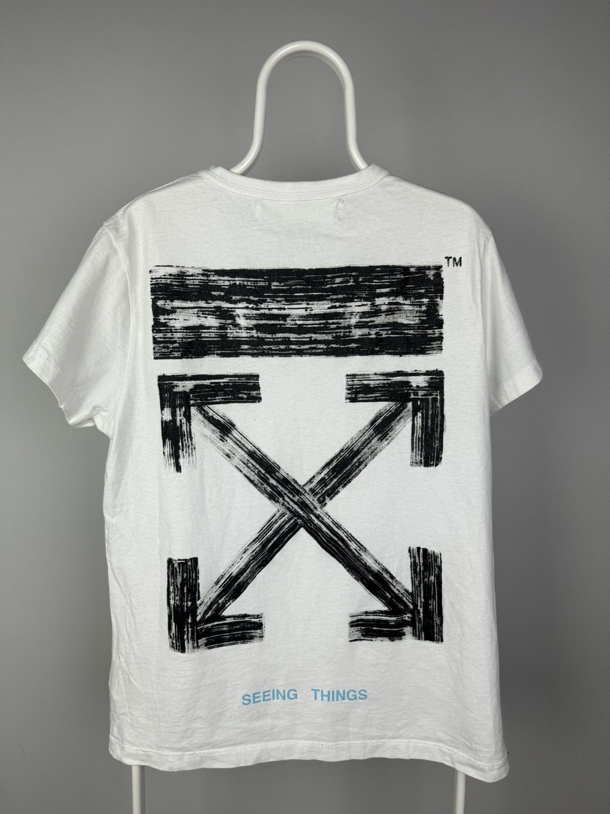 image of Off White “Off” Seeing Things Shirt Grail Arrow, Men's (Size Small)