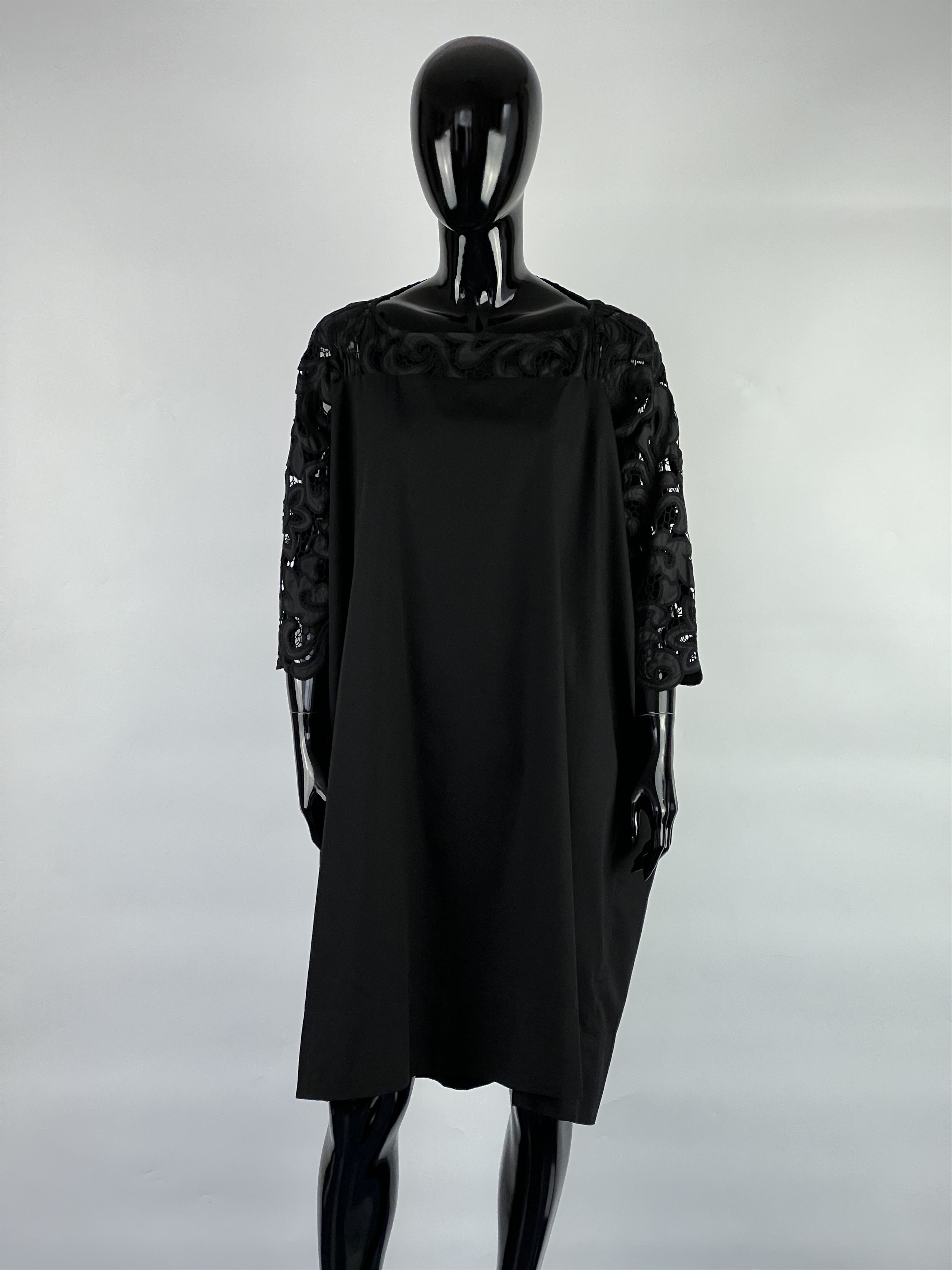 Dries Van Noten Dries Van Noten Black Cotton Lace Dress Size M Size M / US 6-8 / IT 42-44 - 1 Thumbnail