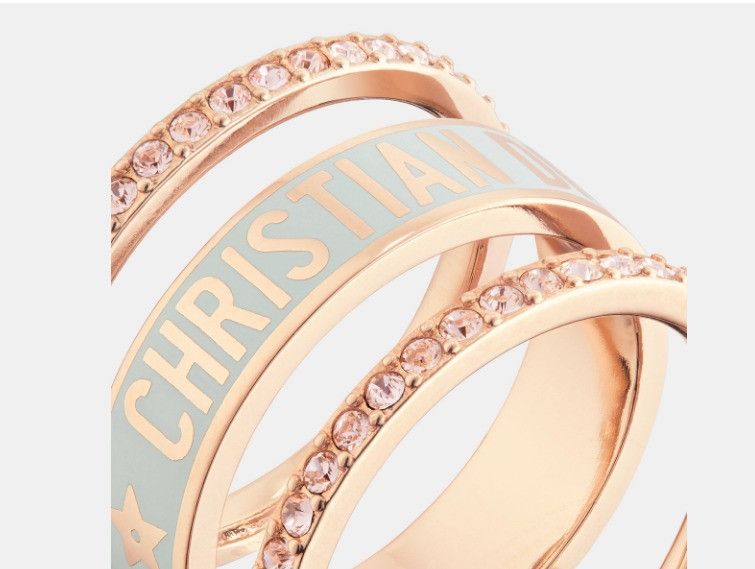 Dior o1w1db11224 Size: OS / Ring Set in Pink & Blue Size ONE SIZE - 4 Thumbnail