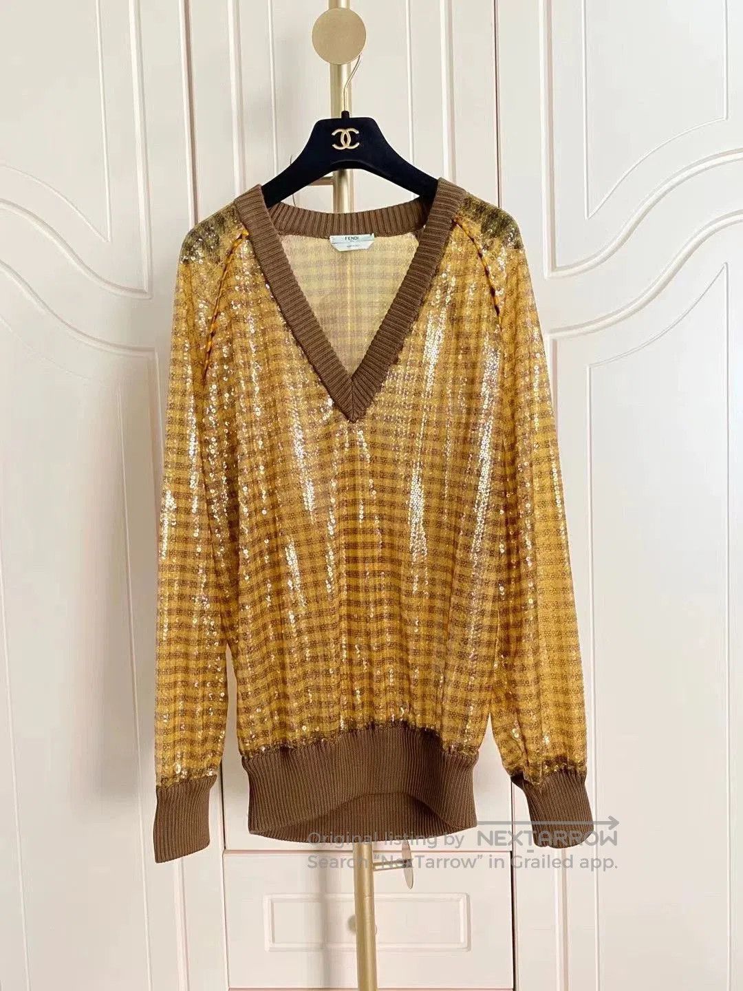 Fendi Fendi Sequin Embellished Sweatshirt. Size US L / EU 52-54 / 3 - 1 Thumbnail