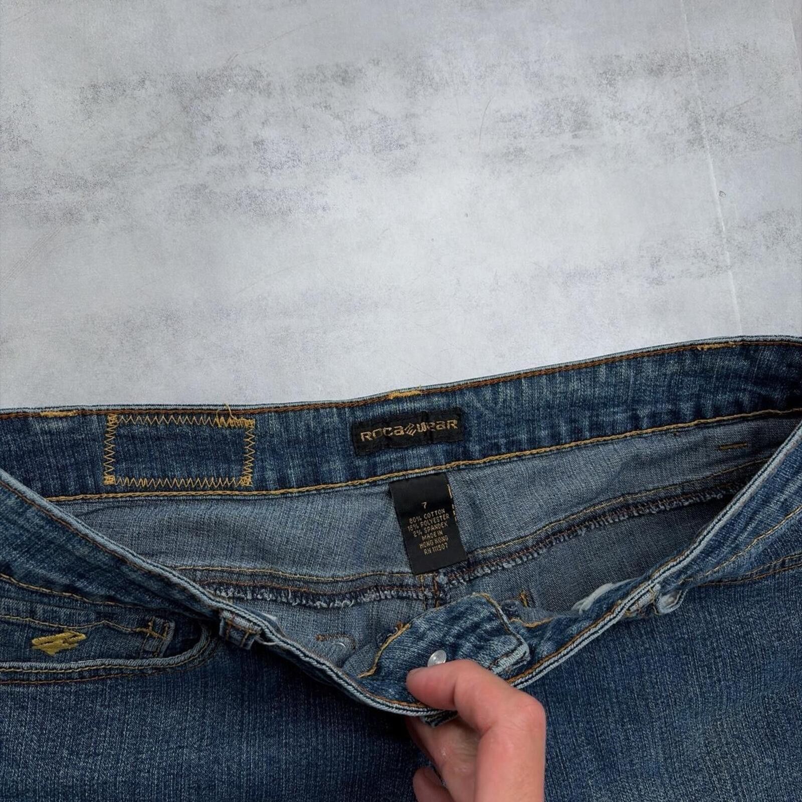 Rocawear Y2K Blue Rocawear Grunge Skater Mini Denim Shorts Size 30" / US 8 / IT 44 - 5 Thumbnail