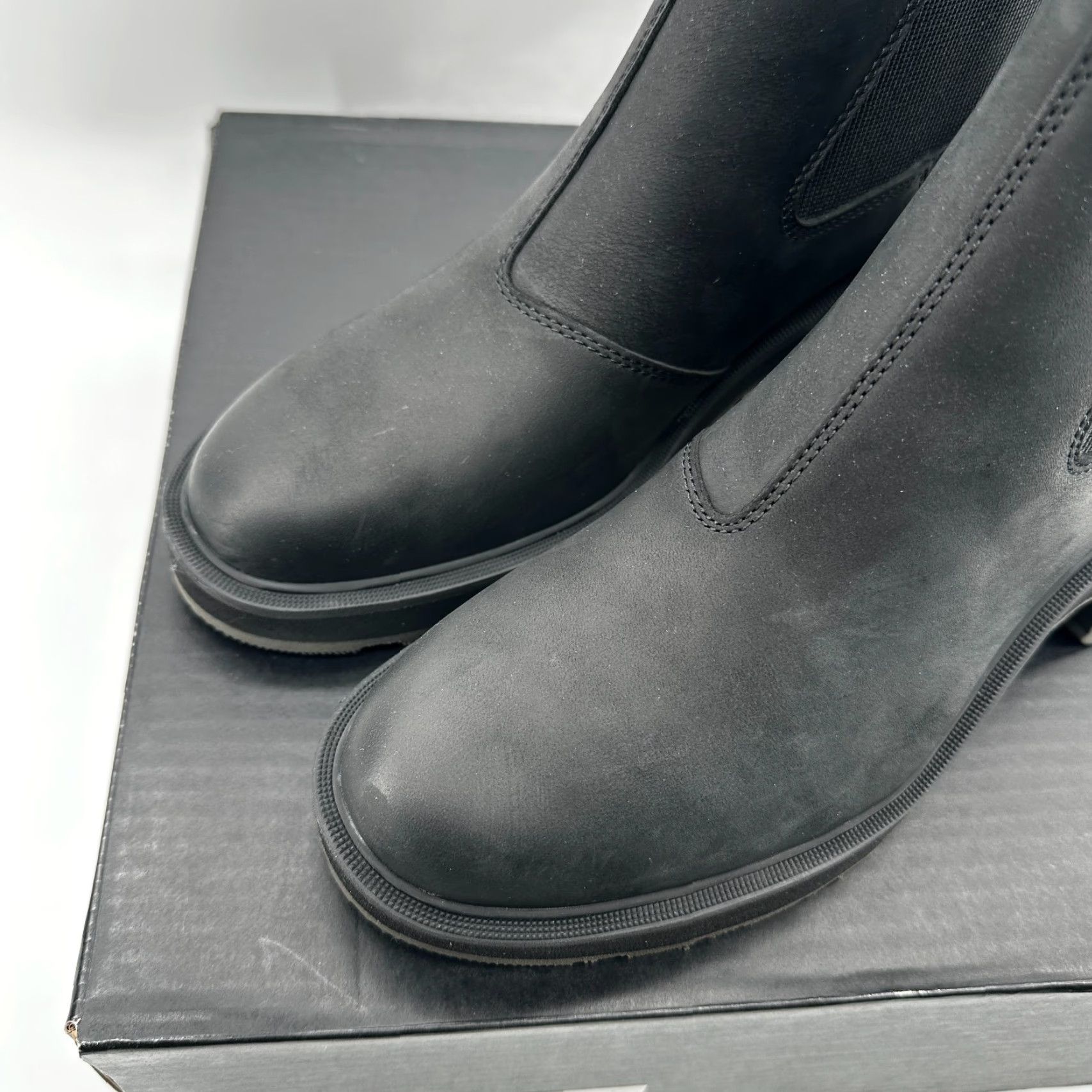 SOREL Sorel Chelsea Boots Black Leather Waterproof Womens Size 9.5 Hi-Line Heel Size US 10 / IT 40 - 2 Thumbnail