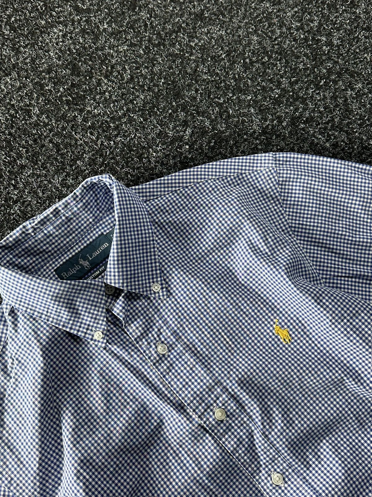 Designer × Polo Ralph Lauren × Vintage ❗️Vintage 90s Polo RALPH LAUREN blue striped Shirt OLD MONEY Size US M / EU 48-50 / 2 - 3 Thumbnail