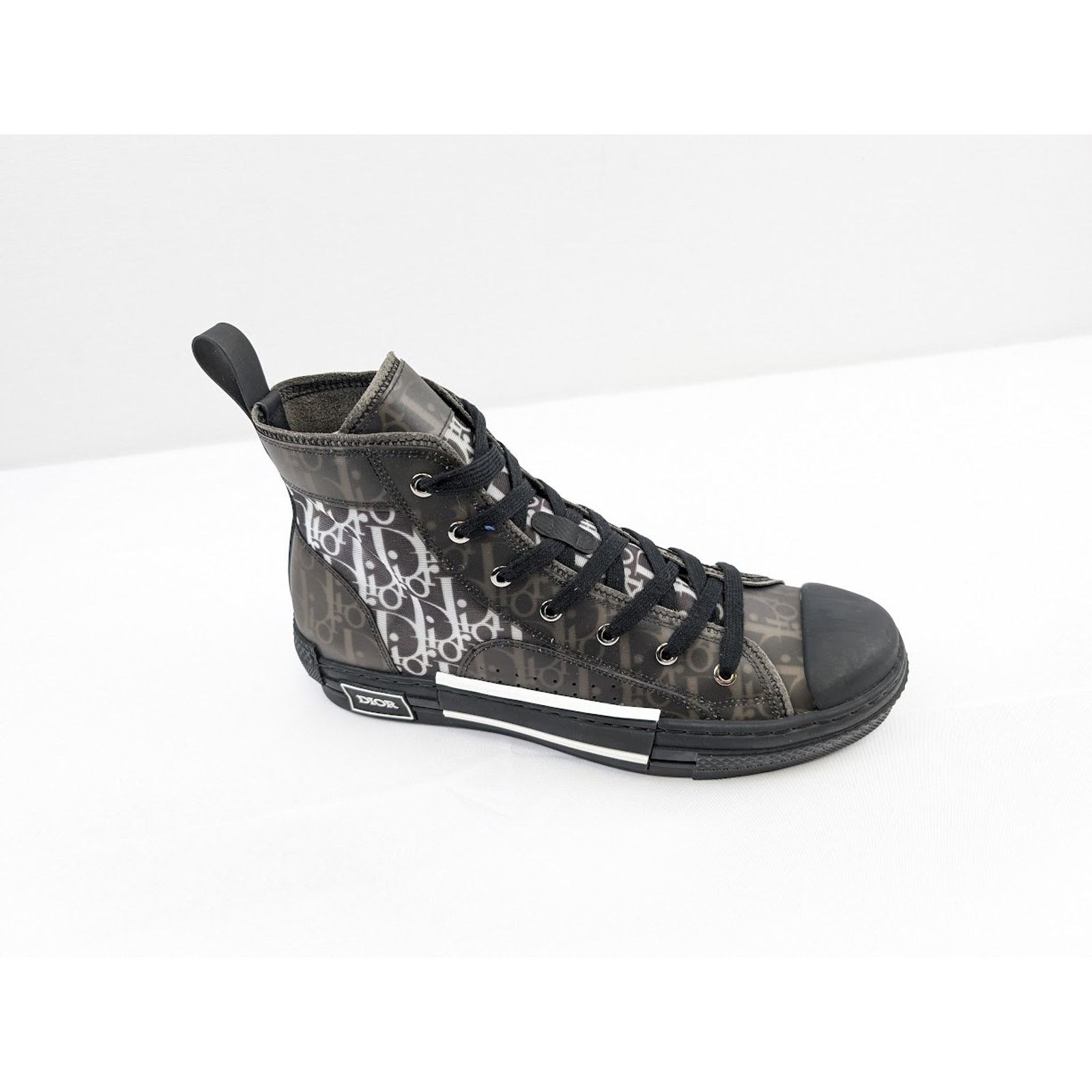 Dior o1rshd1 B23 Oblique High-Top Sneakers in Black / White Size US 8 / EU 41 - 5 Thumbnail