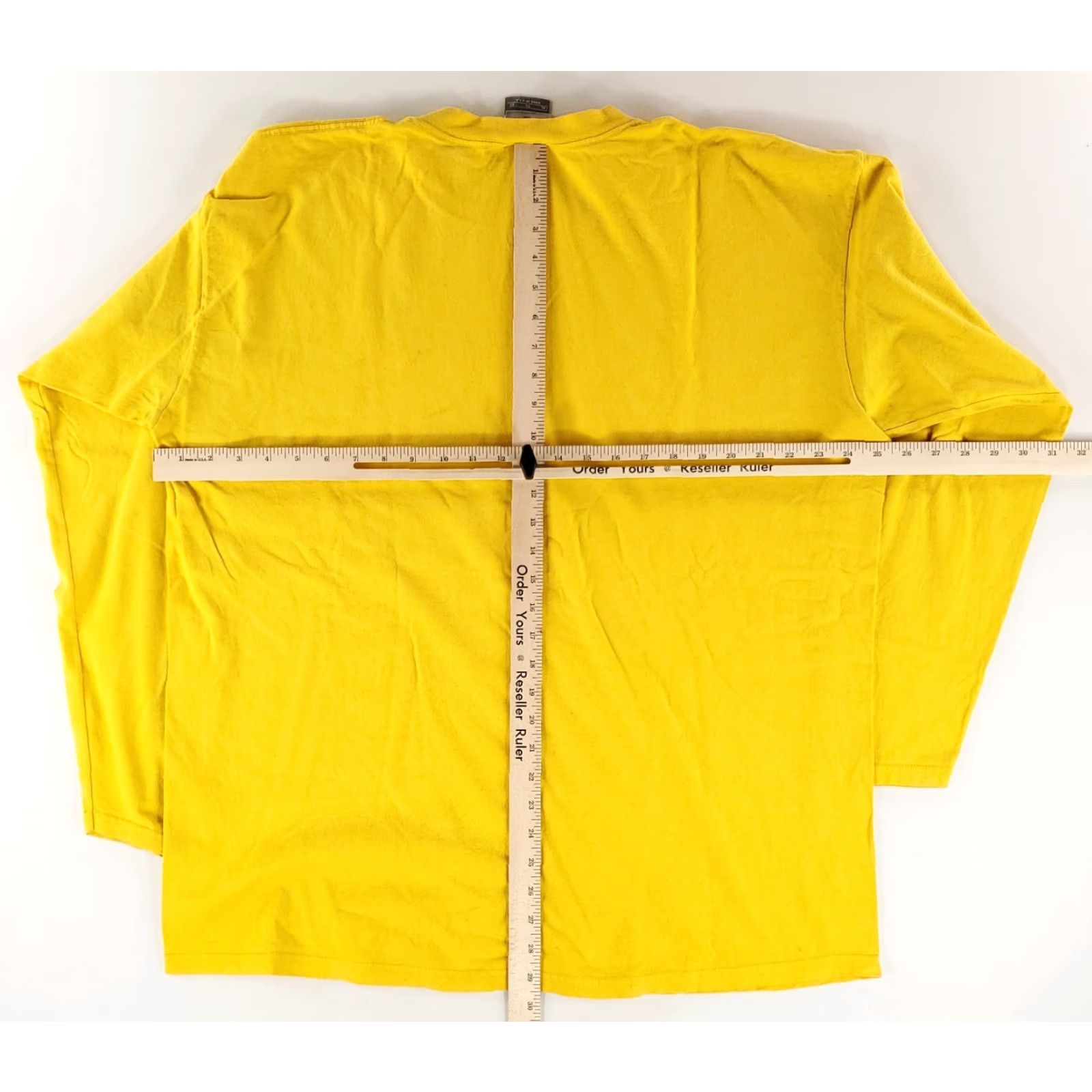 Nike VINTAGE Nike Crew Neck Long Sleeve T Shirt Yellow XL Mens USA 90s Size US XL / EU 56 / 4 - 8 Thumbnail