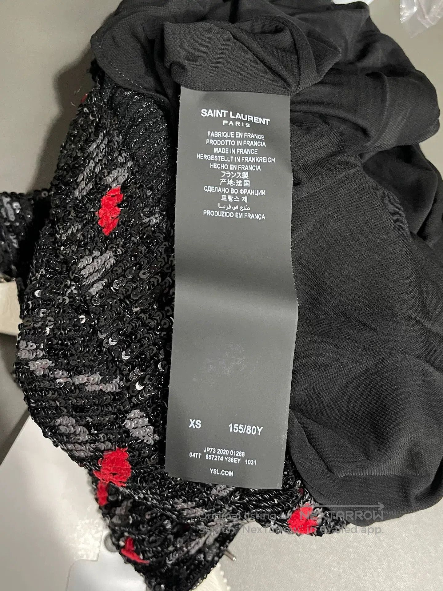 Saint Laurent Paris Saint Laurent Sequin Sling Dress. Size XS / US 0-2 / IT 36-38 - 6 Thumbnail