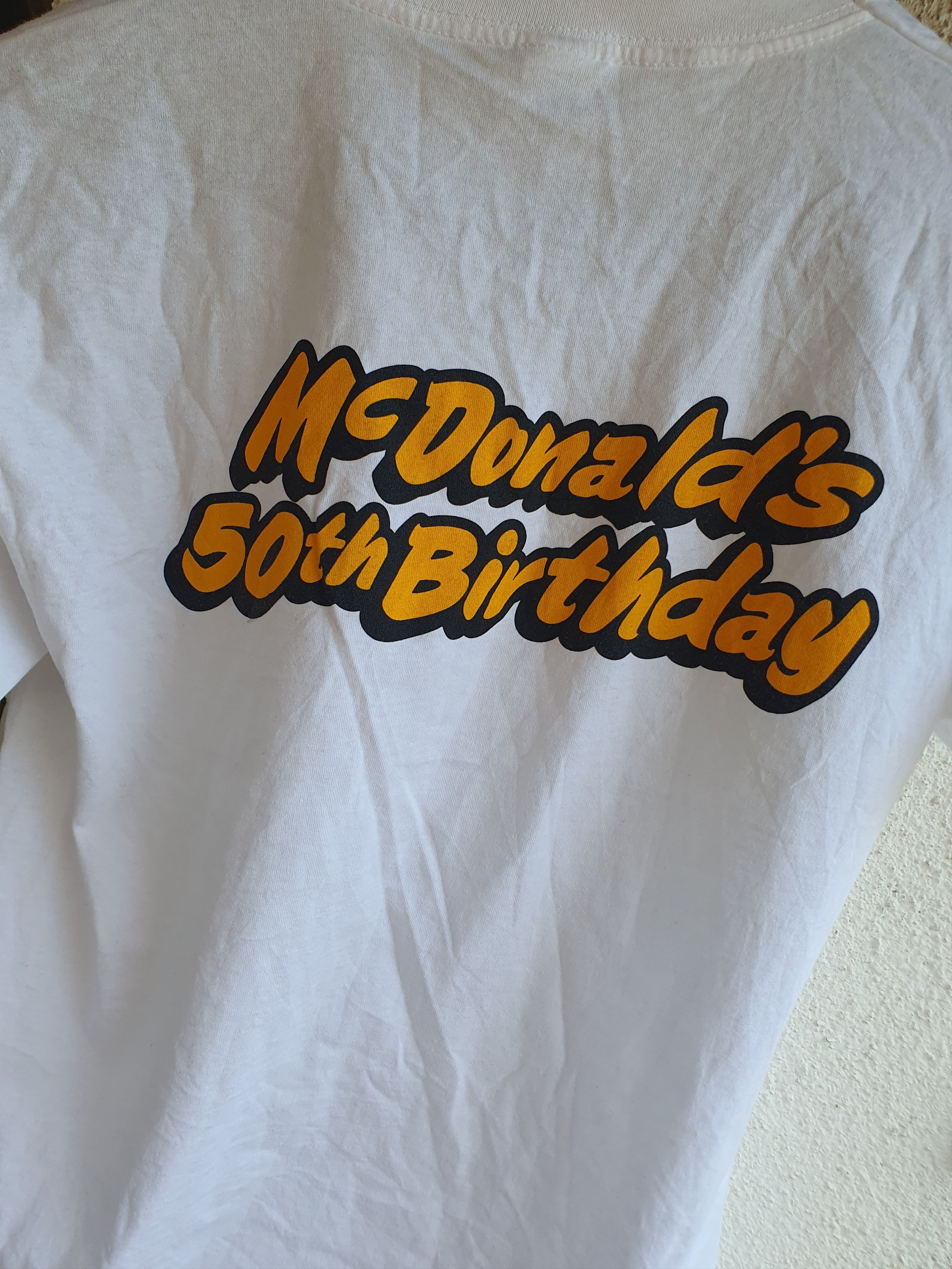 Fruit Of The Loom Mcdonalds 50th Birthday T-shirt sz M Size US M / EU 48-50 / 2 - 9 Thumbnail