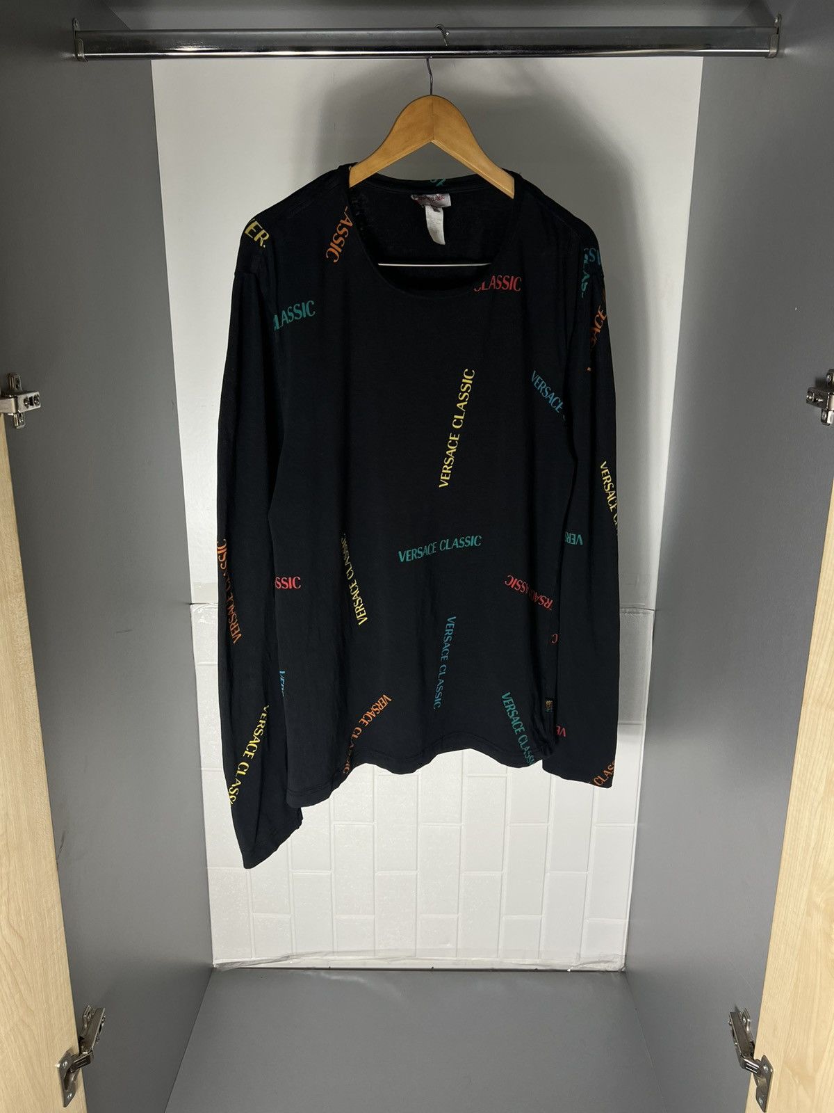 Versace VINTAGE VERSACE CLASSIC ITALIAN DESIGNER RETRO MONOGRAM 90s Size US XL / EU 56 / 4 - 5 Thumbnail