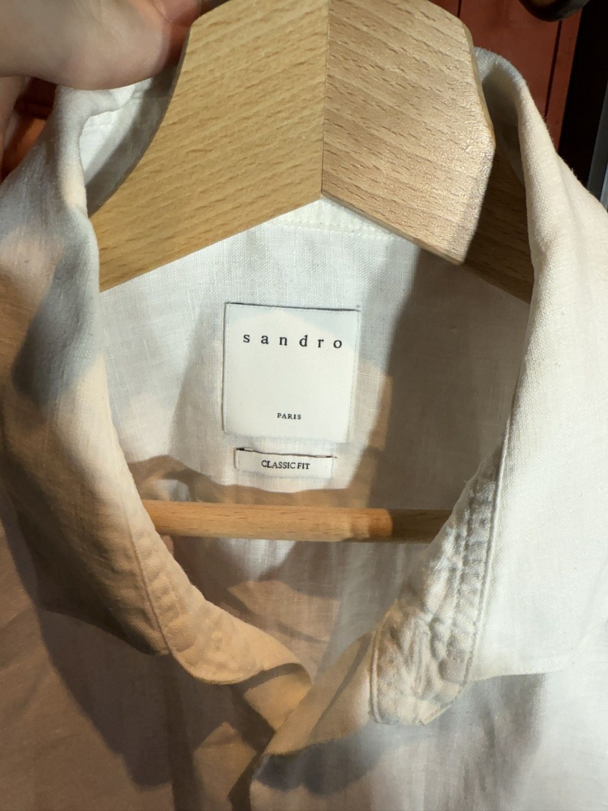 Sandro Linnen Shirt Sandro Size US M / EU 48-50 / 2 - 3 Thumbnail