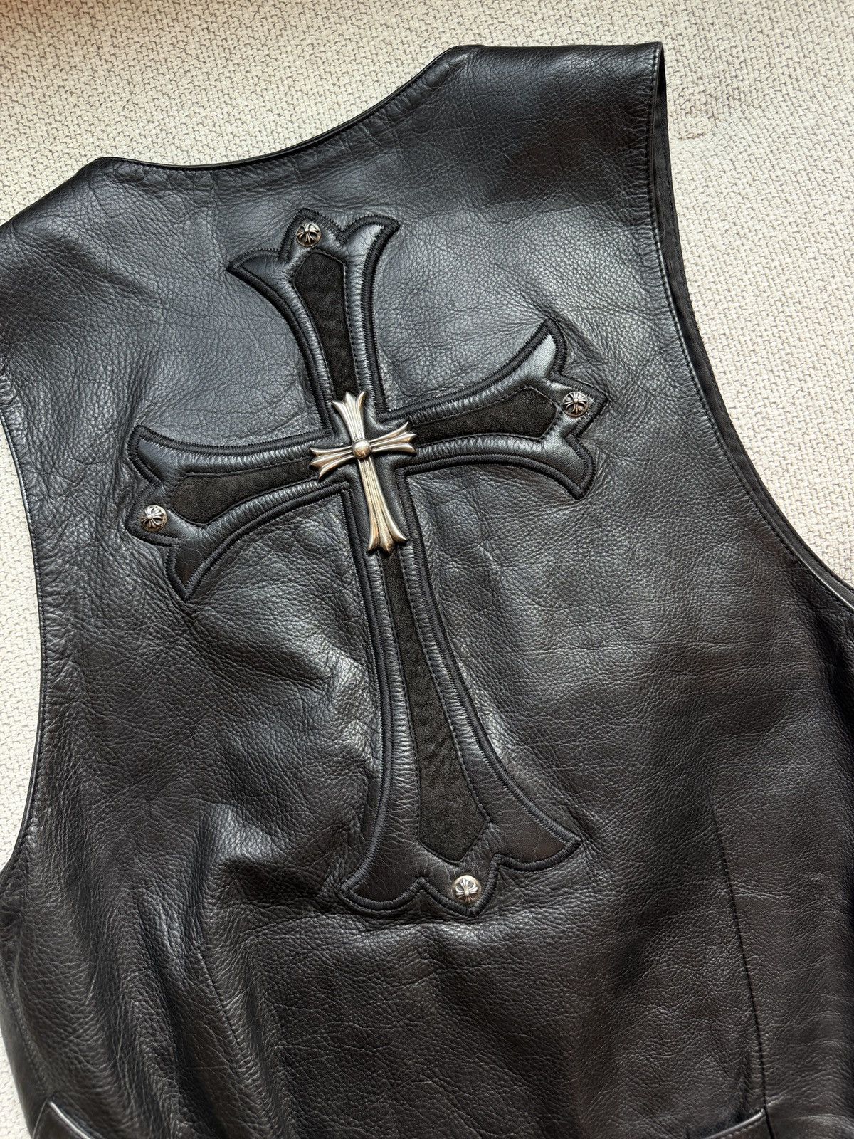 Chrome Hearts Chrome Hearts Cross Leather Vest Size US L / EU 52-54 / 3 - 4 Thumbnail